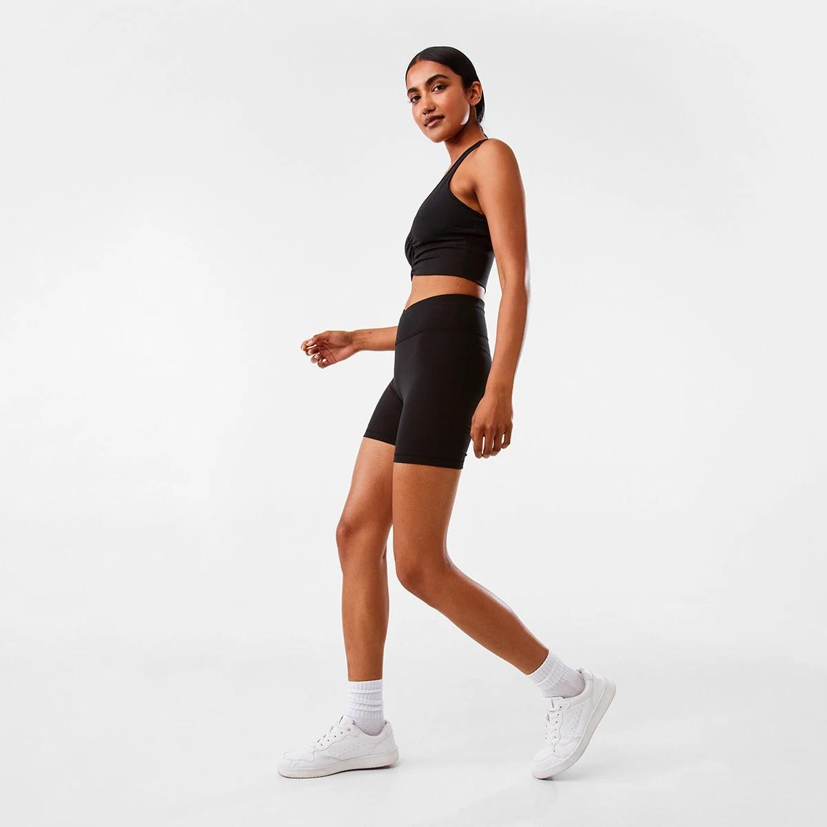 3 Active Womens Ultra Soft Bike Shorts Black, 3 of 7