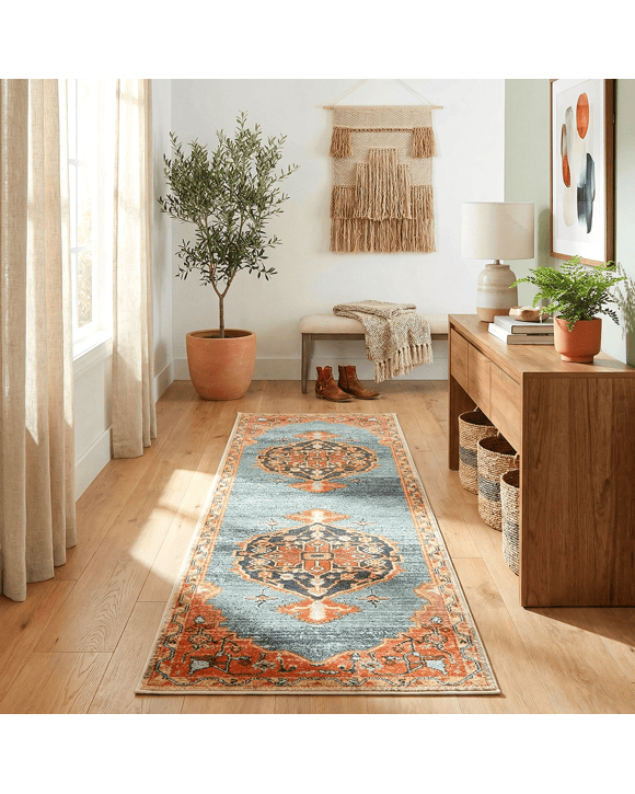 Common Ground Rugs Eterna 862 500x80cm - Extra Large Runner Power Loomed Pet Friendly Rug - Brown