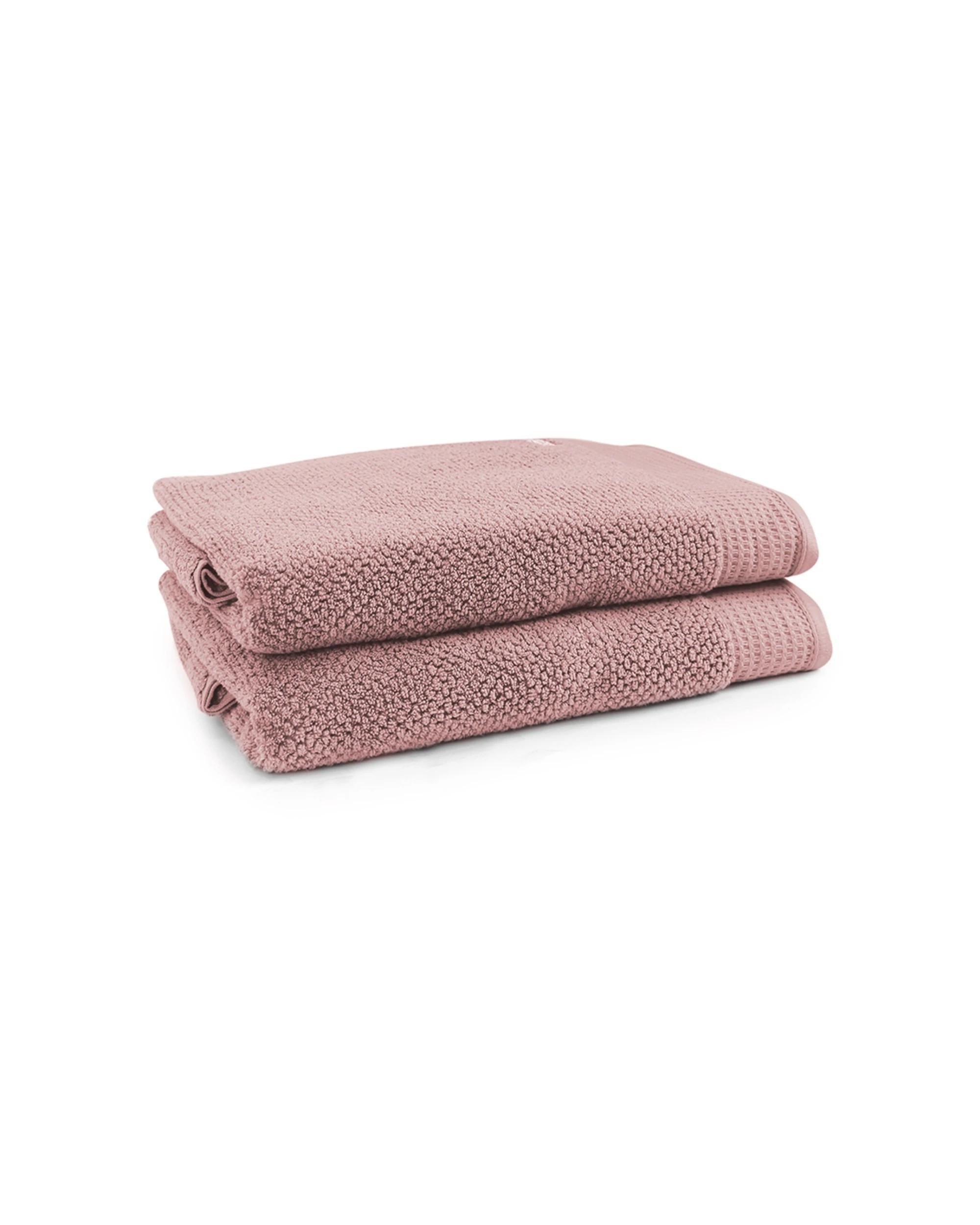 1 Onkaparinga 2pc 90x167cm Cotton Avalon Premium Bath Sheets 550gsm Dusty Primrose Pack
 - Pink, 1 of 3