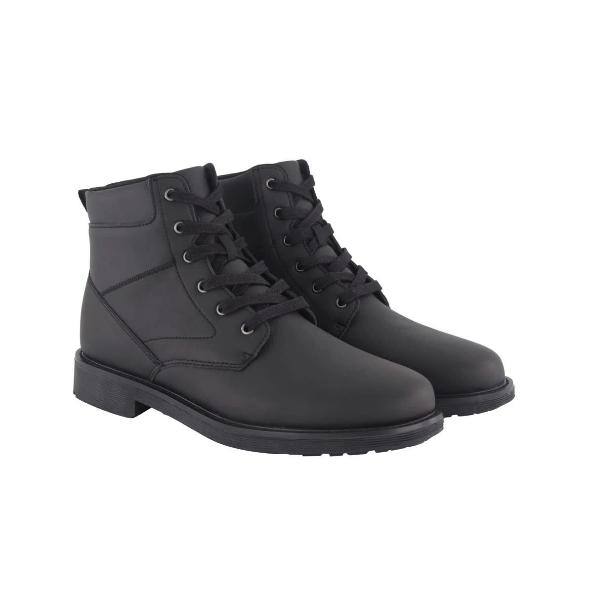 4 Padded Collar Boots Black, 4 of 4