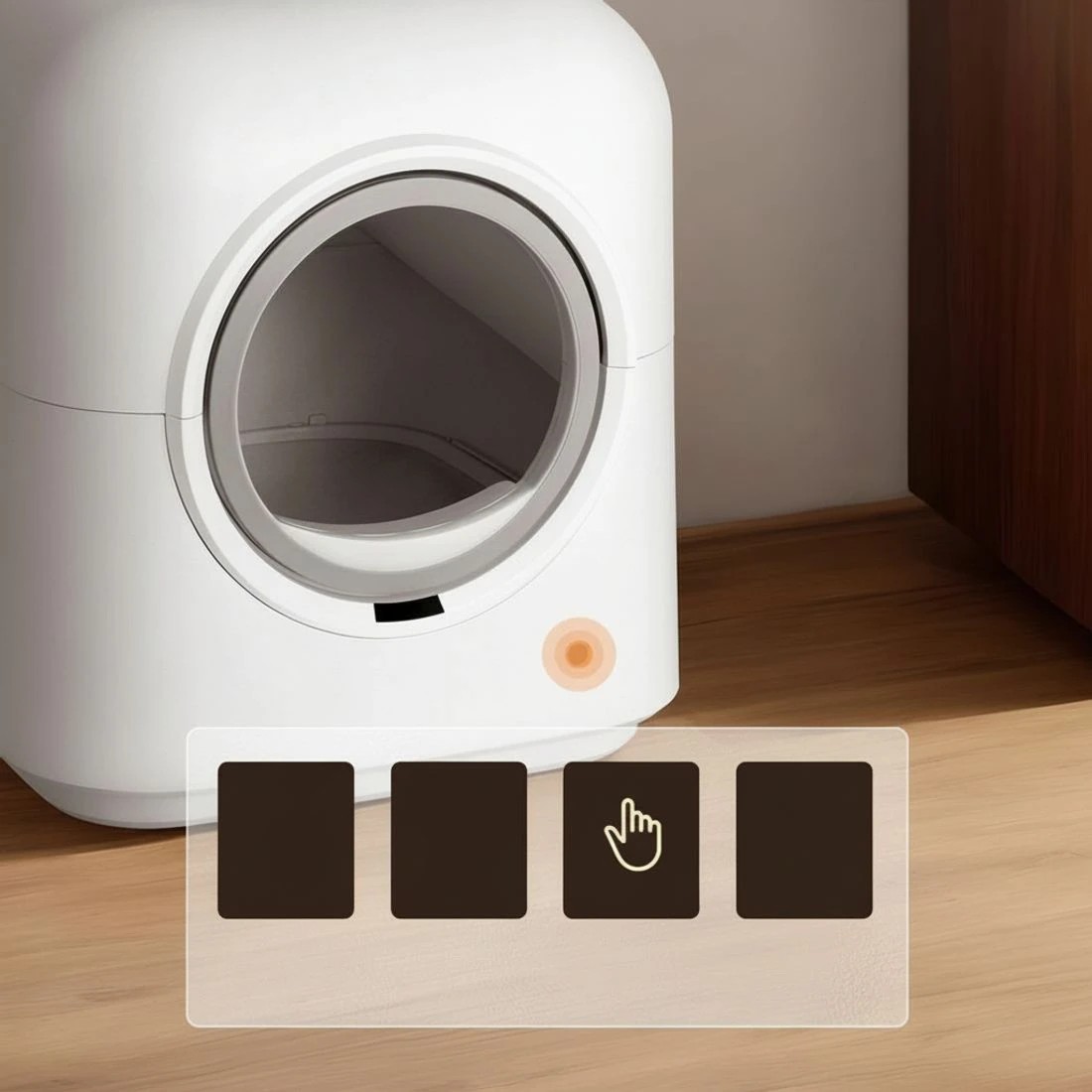 4 i.Pet Automatic Cat Litter Box Smart Self-Cleaning Large Kitty Toilet App Control - White, 4 of 6