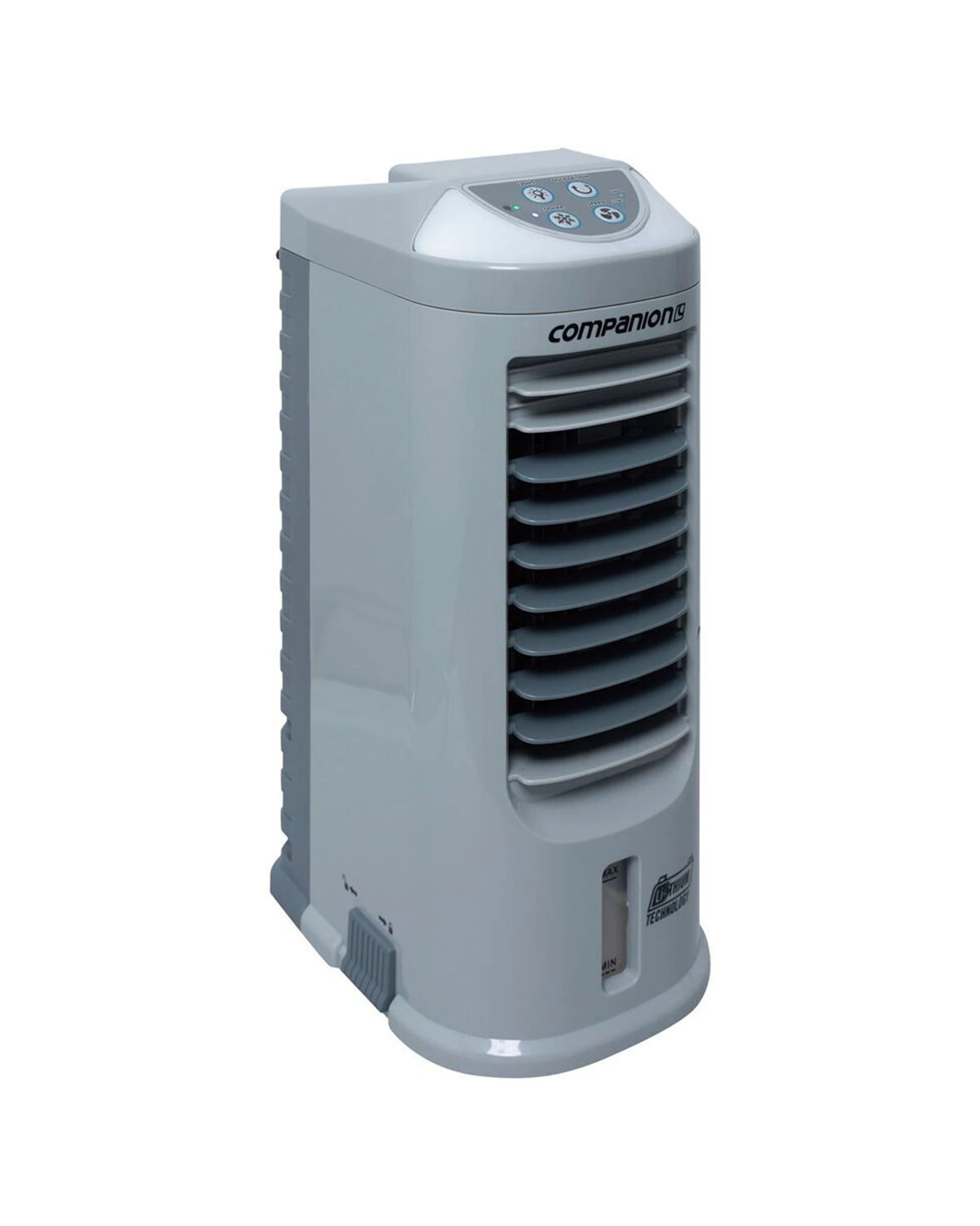 1 Companion Mini Evaporative Cooler Lithium Outdoor Camping Fan Rechargeable - Grey, 1 of 4