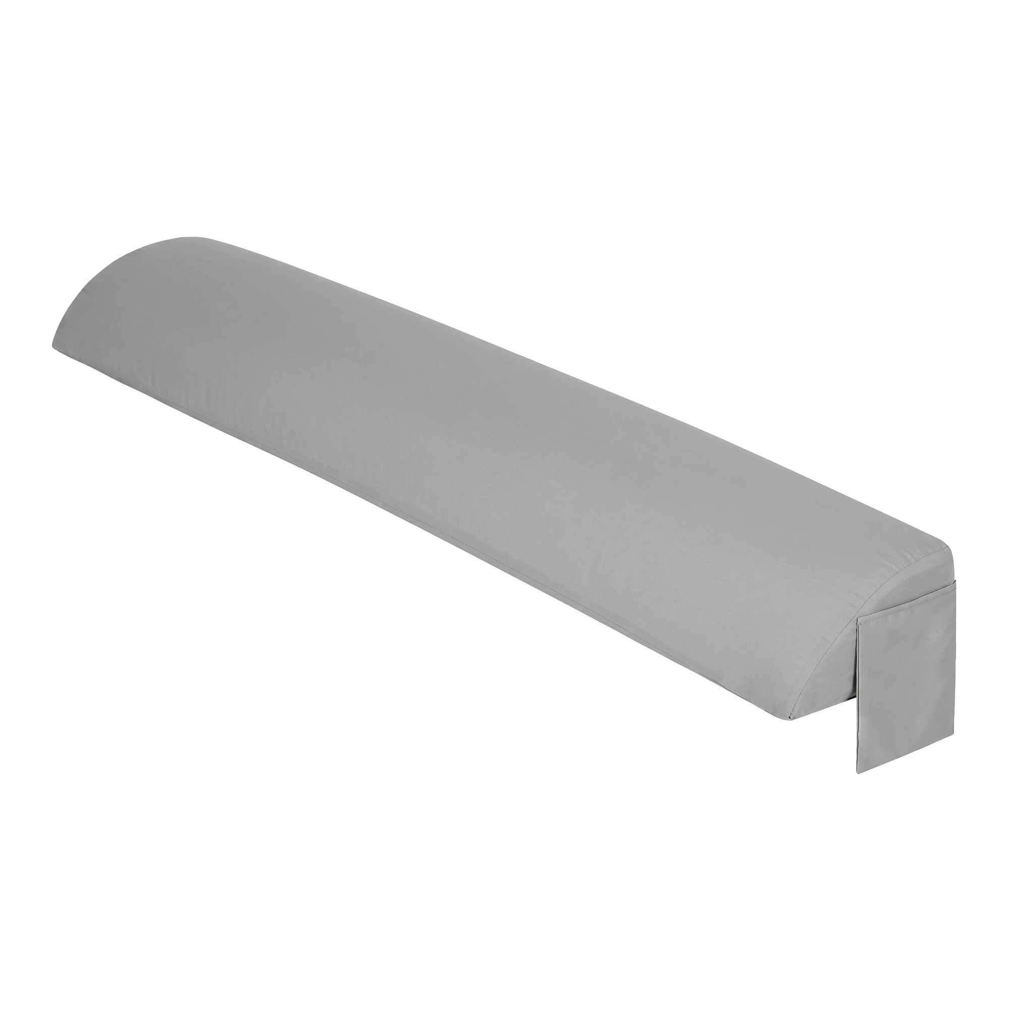 3 Giselle Bedding Wedge Pillow for Headboard, 25D Foam Filler With 2 Pockets - Queen Bed - Grey, 3 of 10