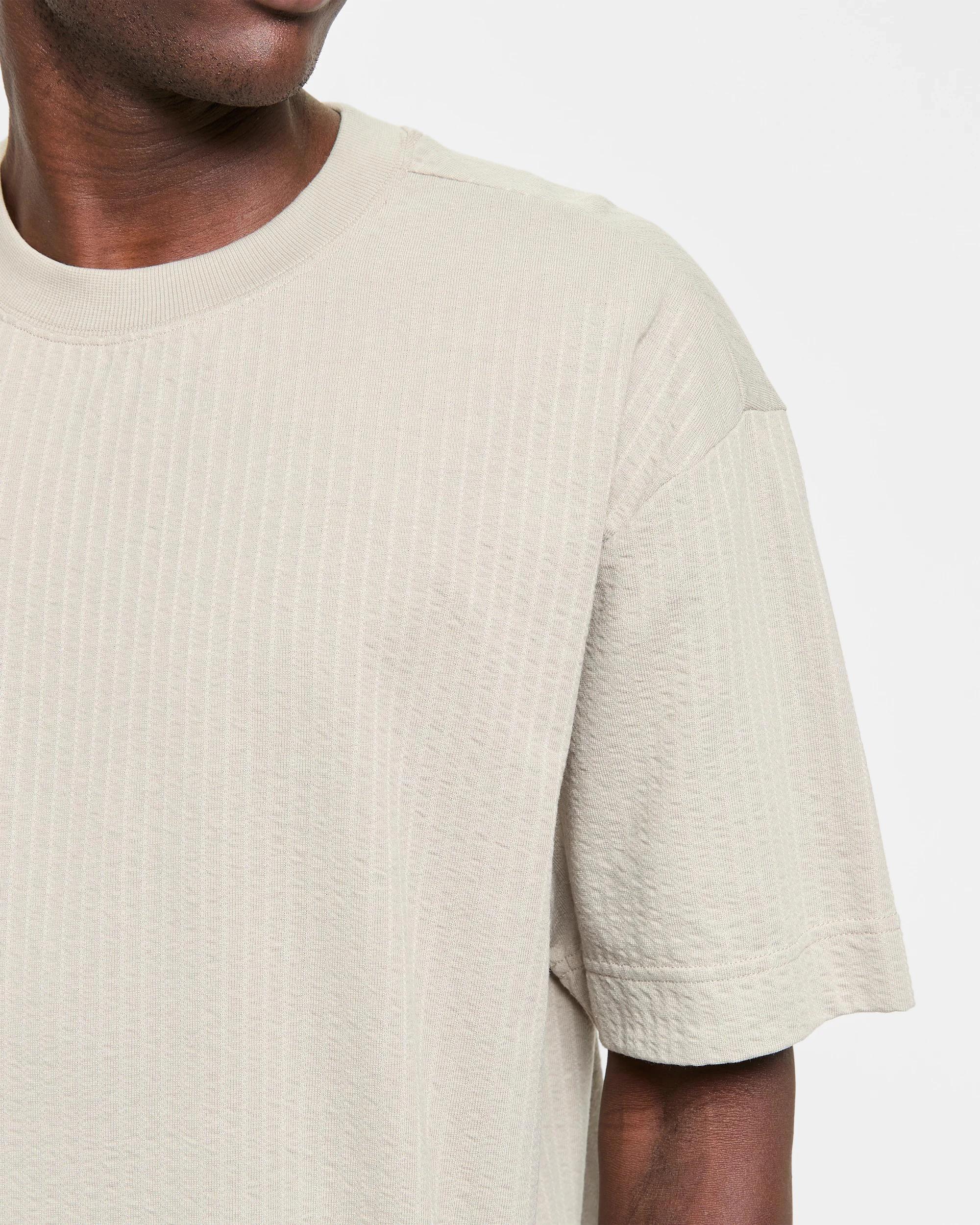 5 Australian Cotton Seersucker T-Shirt - Commons MOONBEAM, 5 of 5