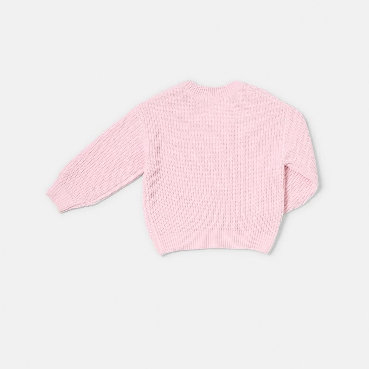 8 Chenille Knit Sweater Pearl Pink, 8 of 8