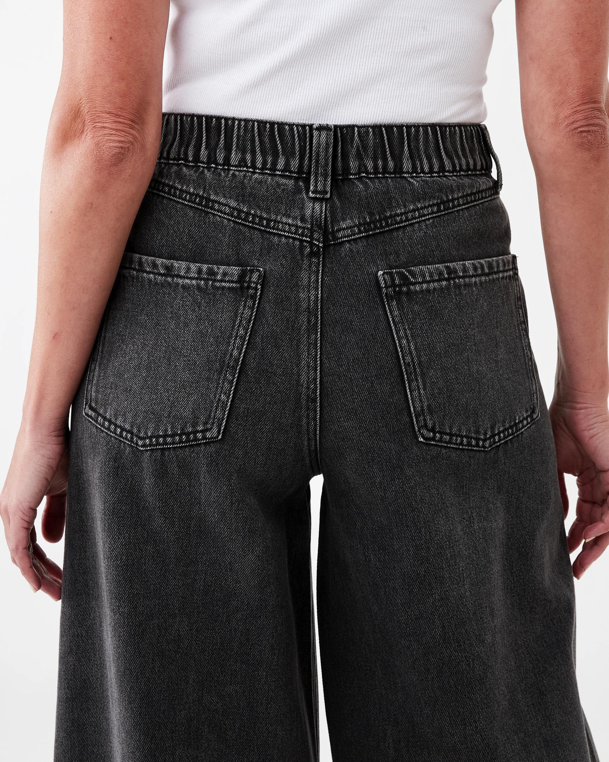 7 Palazzo Jeans Black Wash, 7 of 8