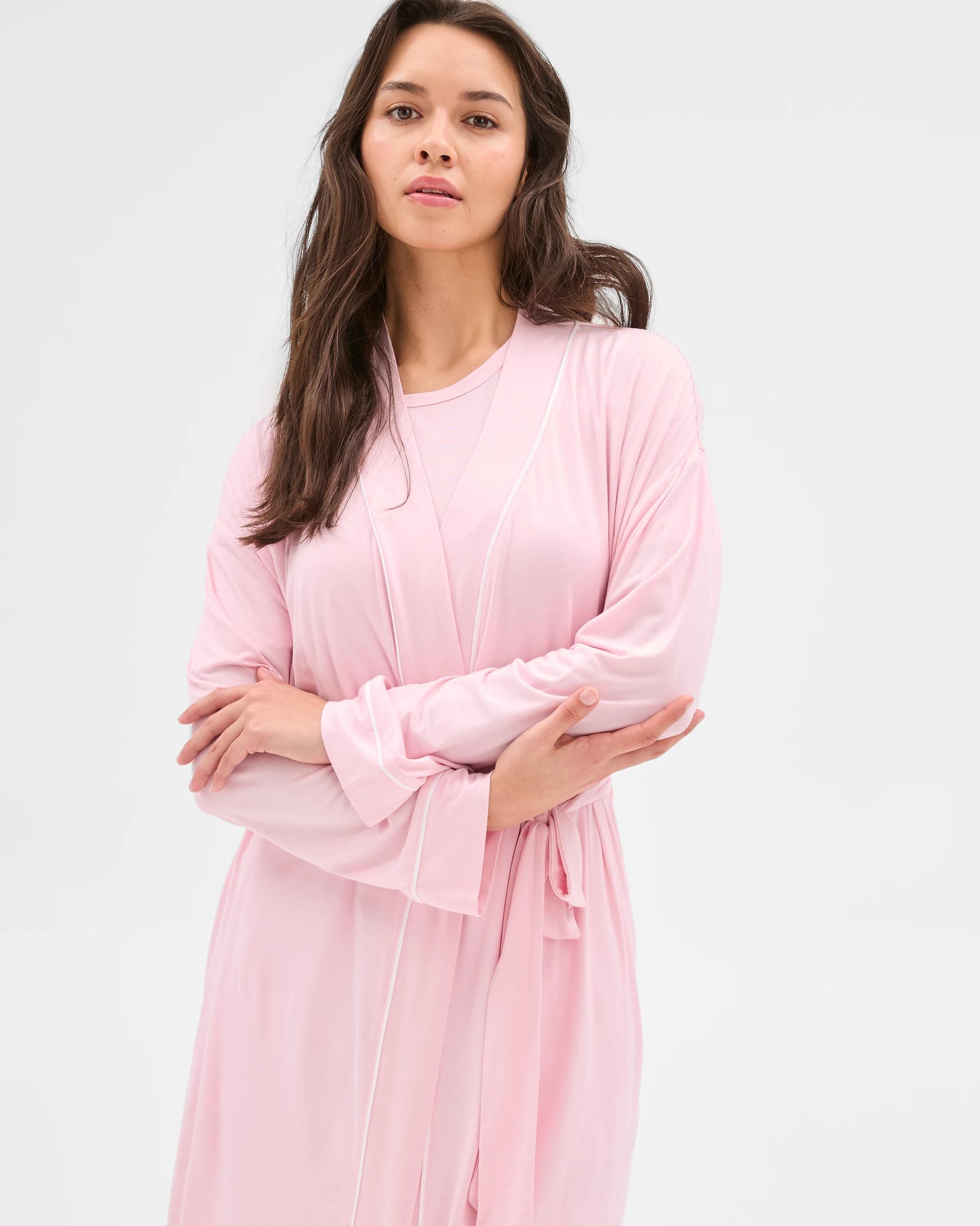 3 Target Soft Comfort Bamboo Sleep Robe PINK, 3 of 6