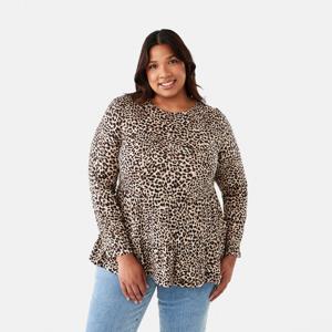 Curve Long Sleeve Smock Top