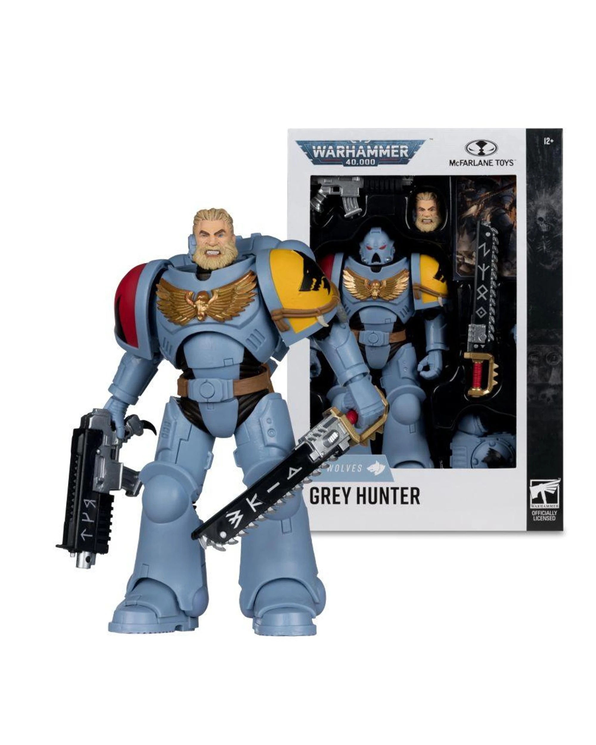 1 McFarlane Warhammer 40,000 Space Wolves Grey Hunter 7 inch Action Figure, 1 of 8