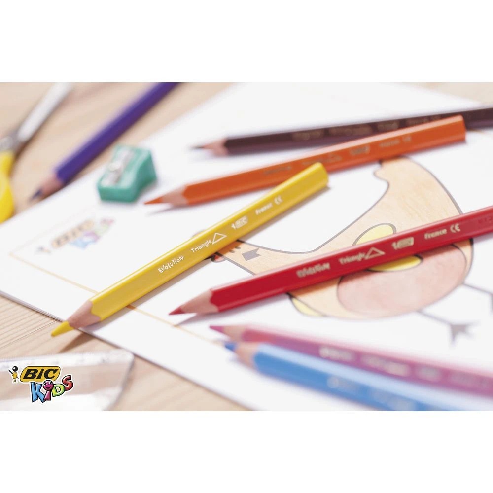 3 BIC Kids Triangle Colouring Pencils 12 Pack, 3 of 3