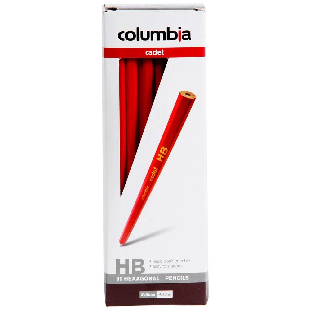 1 Columbia Cadet Hexagonal Graphite Pencils HB 60 Pack, 1 of 2