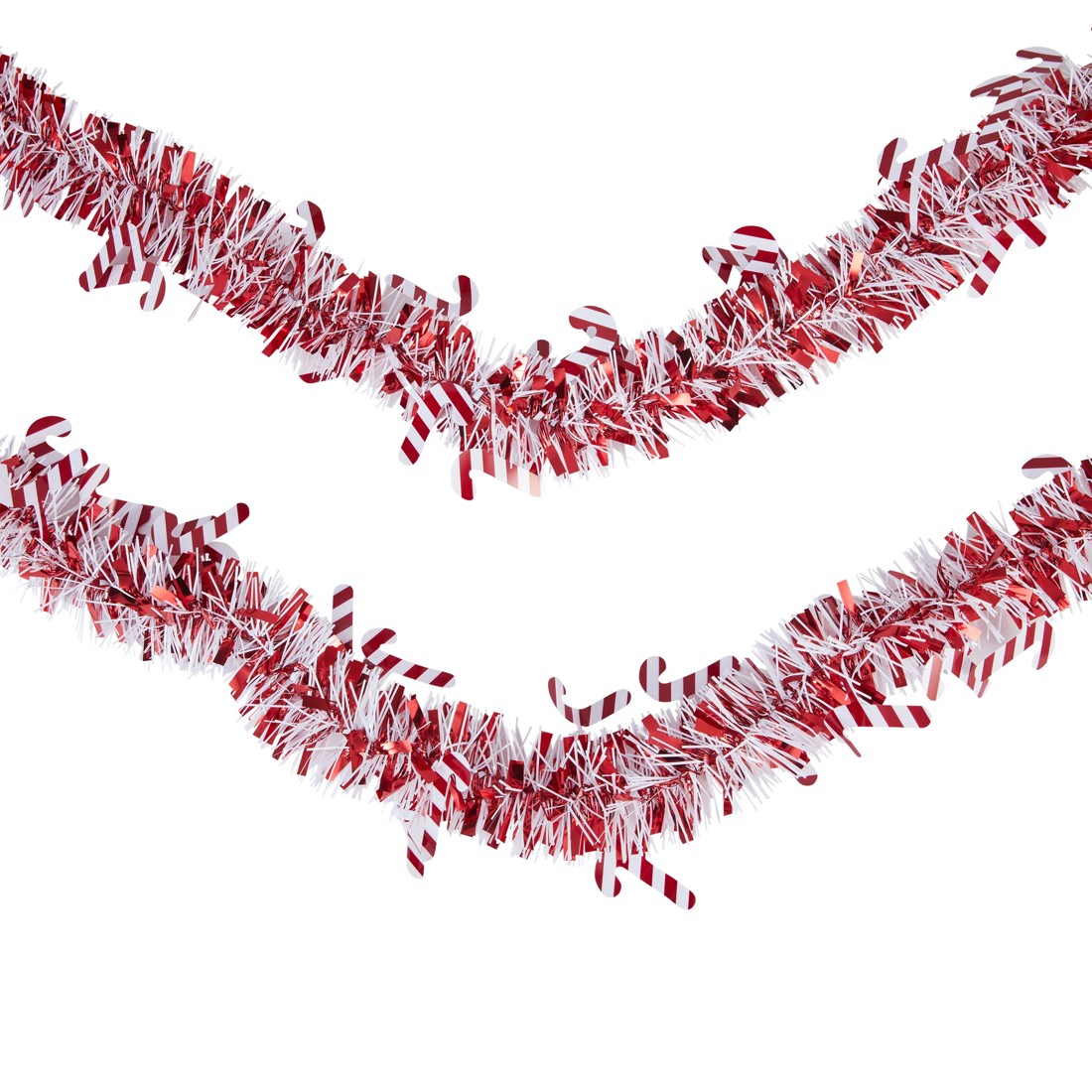 3 6m Candy Cane Christmas Tinsel, 3 of 5