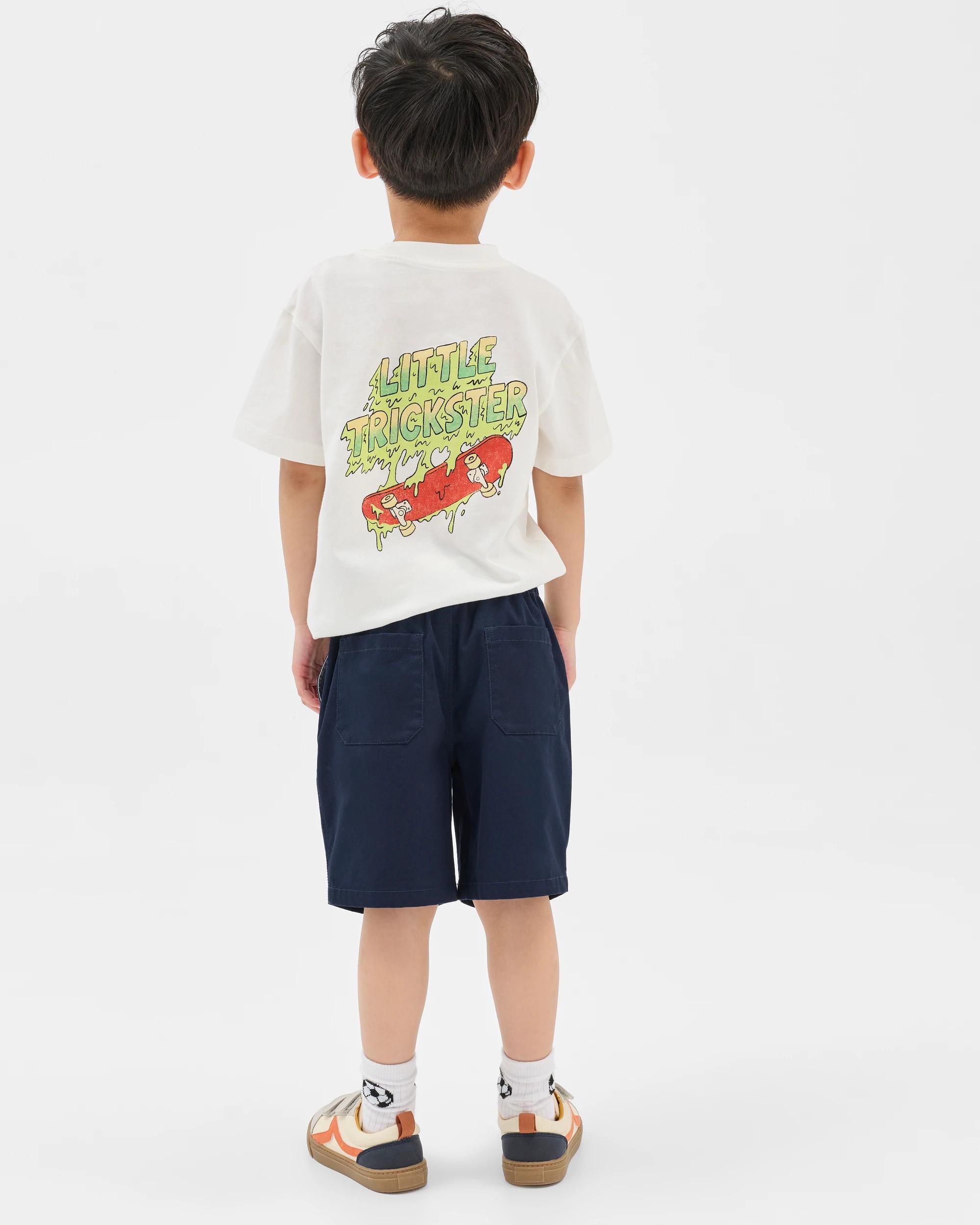 3 Target Kids Pull On Woven Shorts NAVY BLUE, 3 of 6