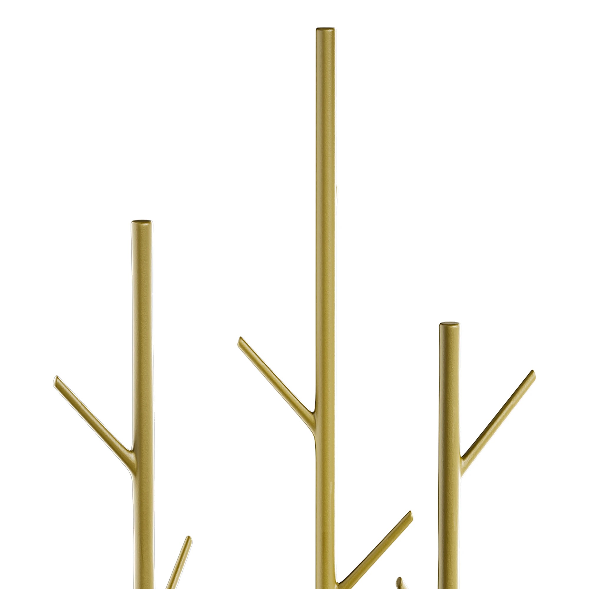 4 Levede Coat Rack 9 Hooks - Gold, 4 of 7