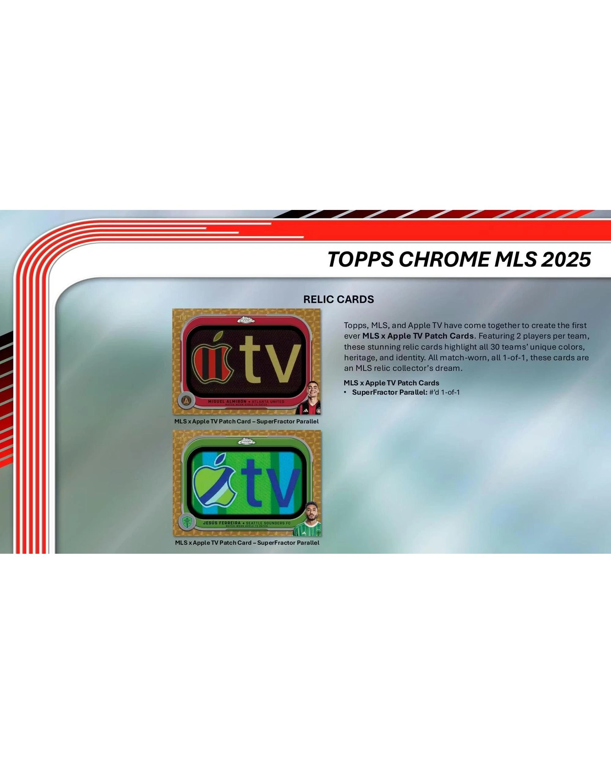 8 Topps Chrome MLS Major League Soccer 2025 Hobby Box, 8 of 10