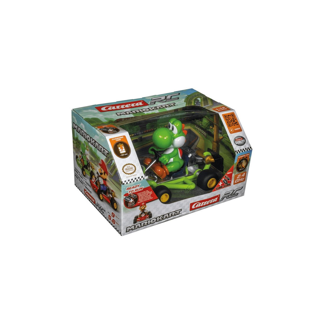 3 Carrera Mario-Kart Pipe Kart RC Car Remote Control 2.4 GHz Yoshi 1 18 Scale
 - green, 3 of 4