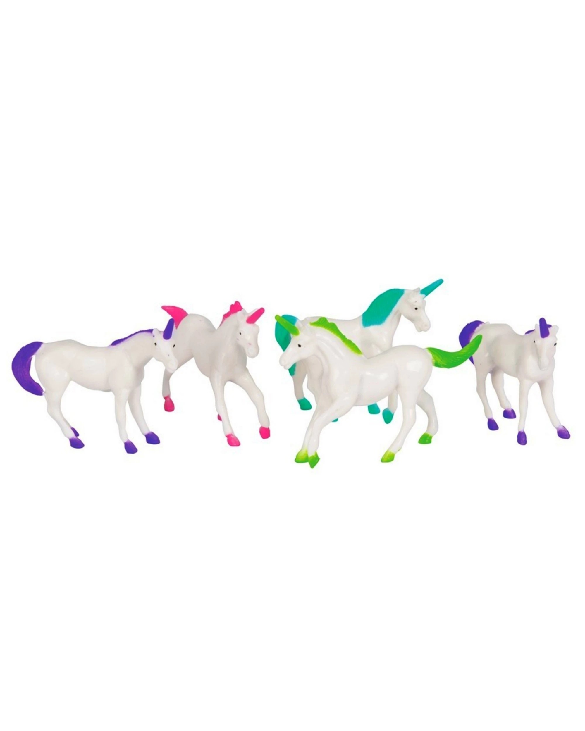 1 Unique Unicorn Plastic Toys Pack of 8 - Multi, 1 of 2