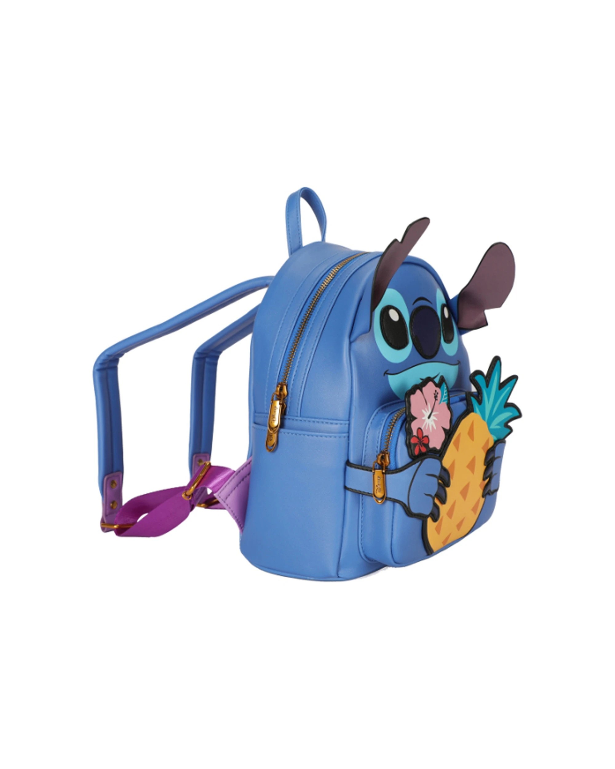 2 Disney Stitch PU Leather Backpack Kids Travel Bag Officially Licensed Child Size - Blue, 2 of 4