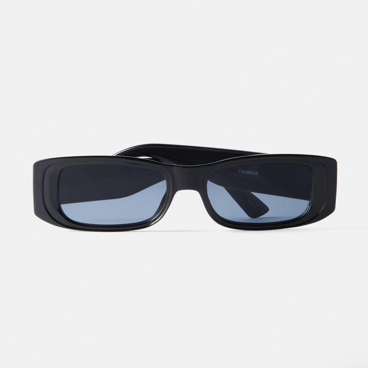 2 Classic Rectangular Sunglasses Black, 2 of 6