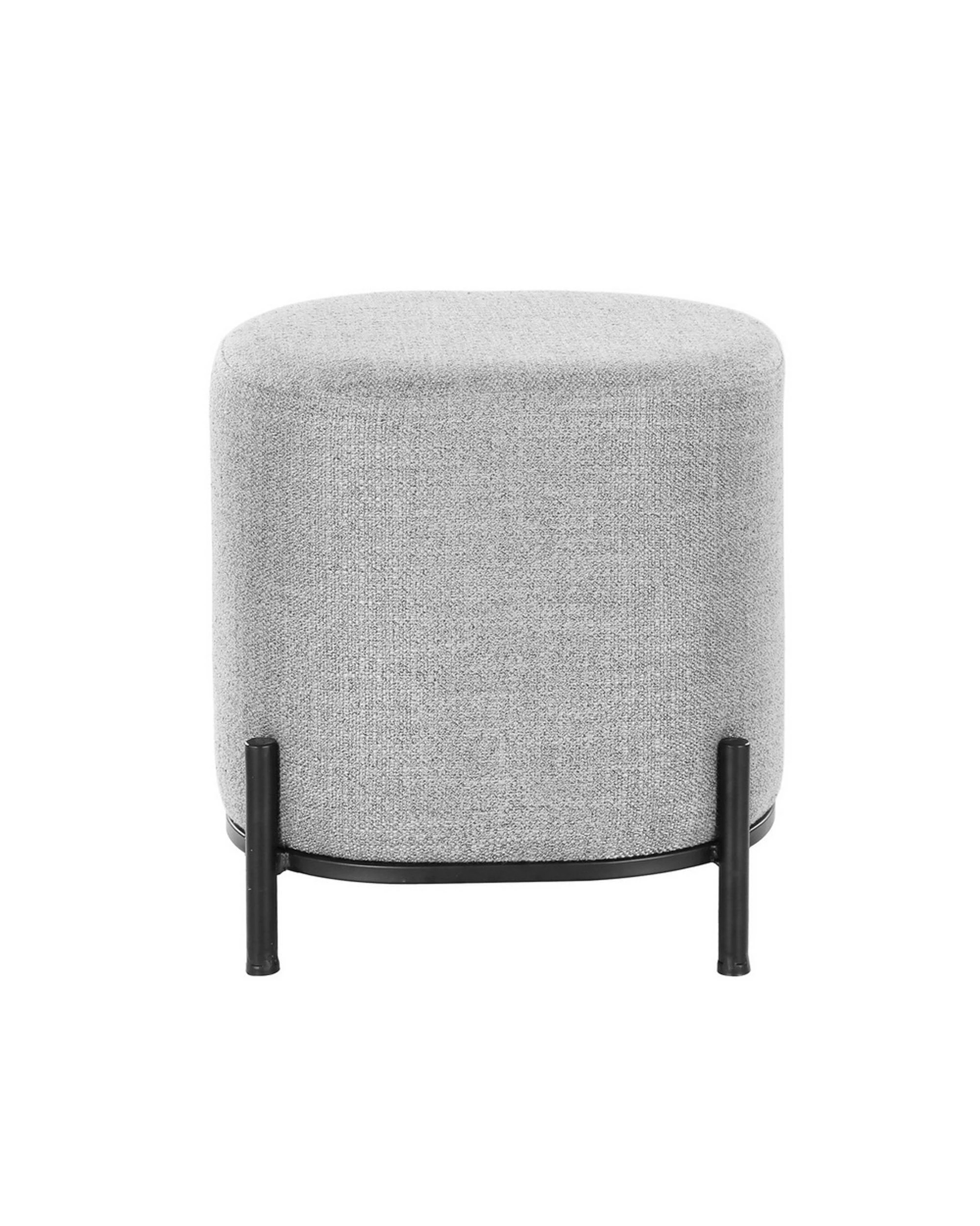 3 Artiss Ottoman Foot Stool Square Linen - Grey, 3 of 7