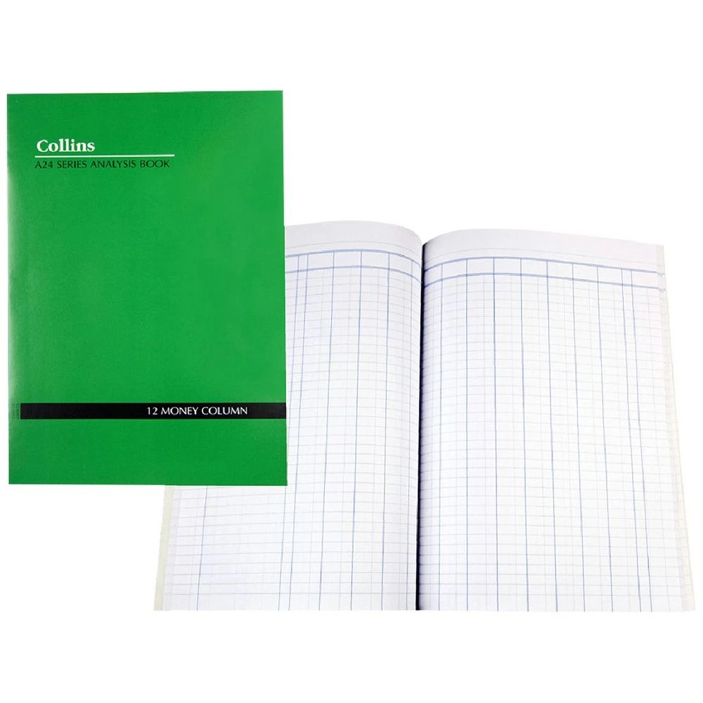 1 Collins A24 A4 Analysis Book 12 Money Column, 1 of 2
