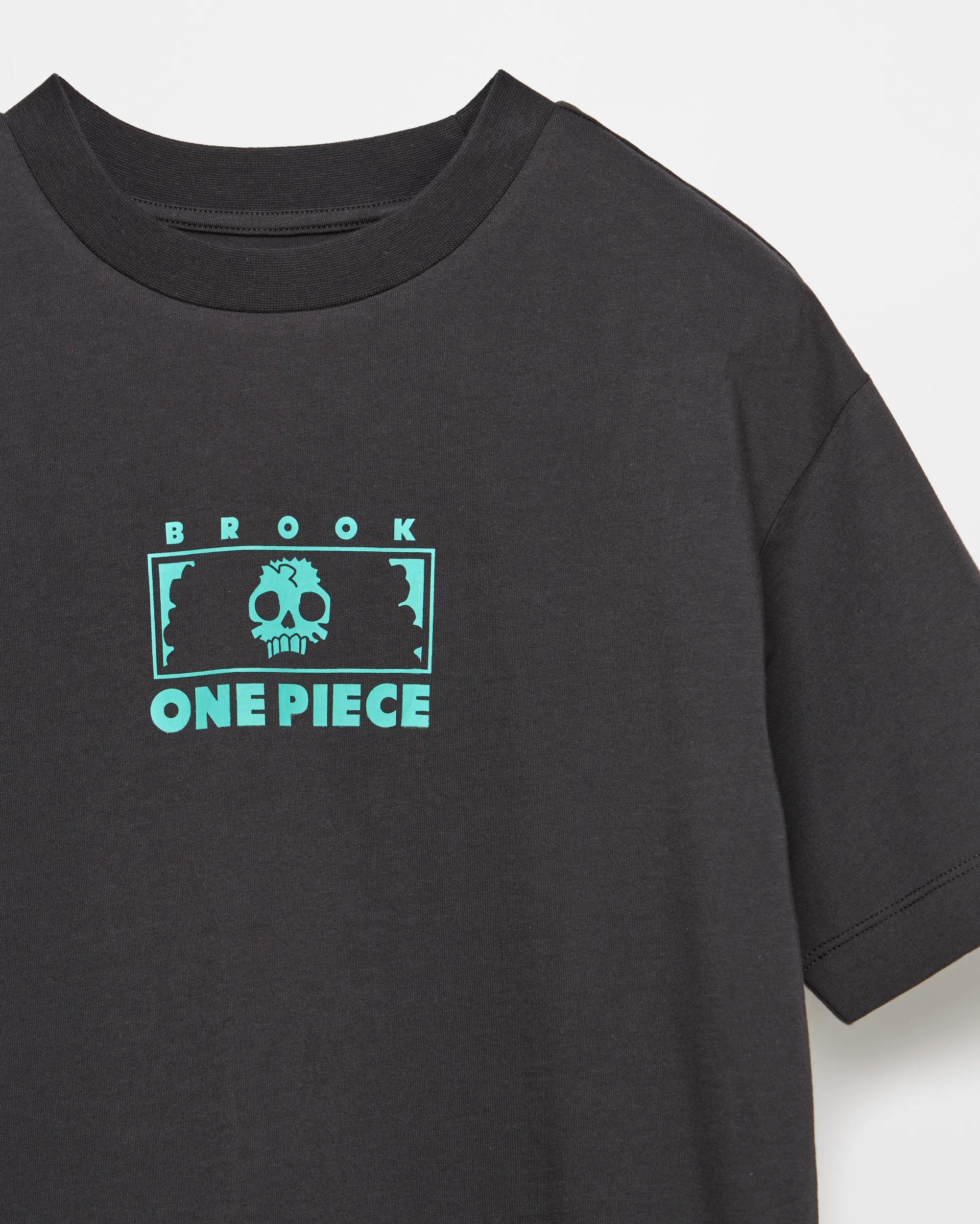 6 One Piece Brook Flames T-shirt BLACK, 6 of 6