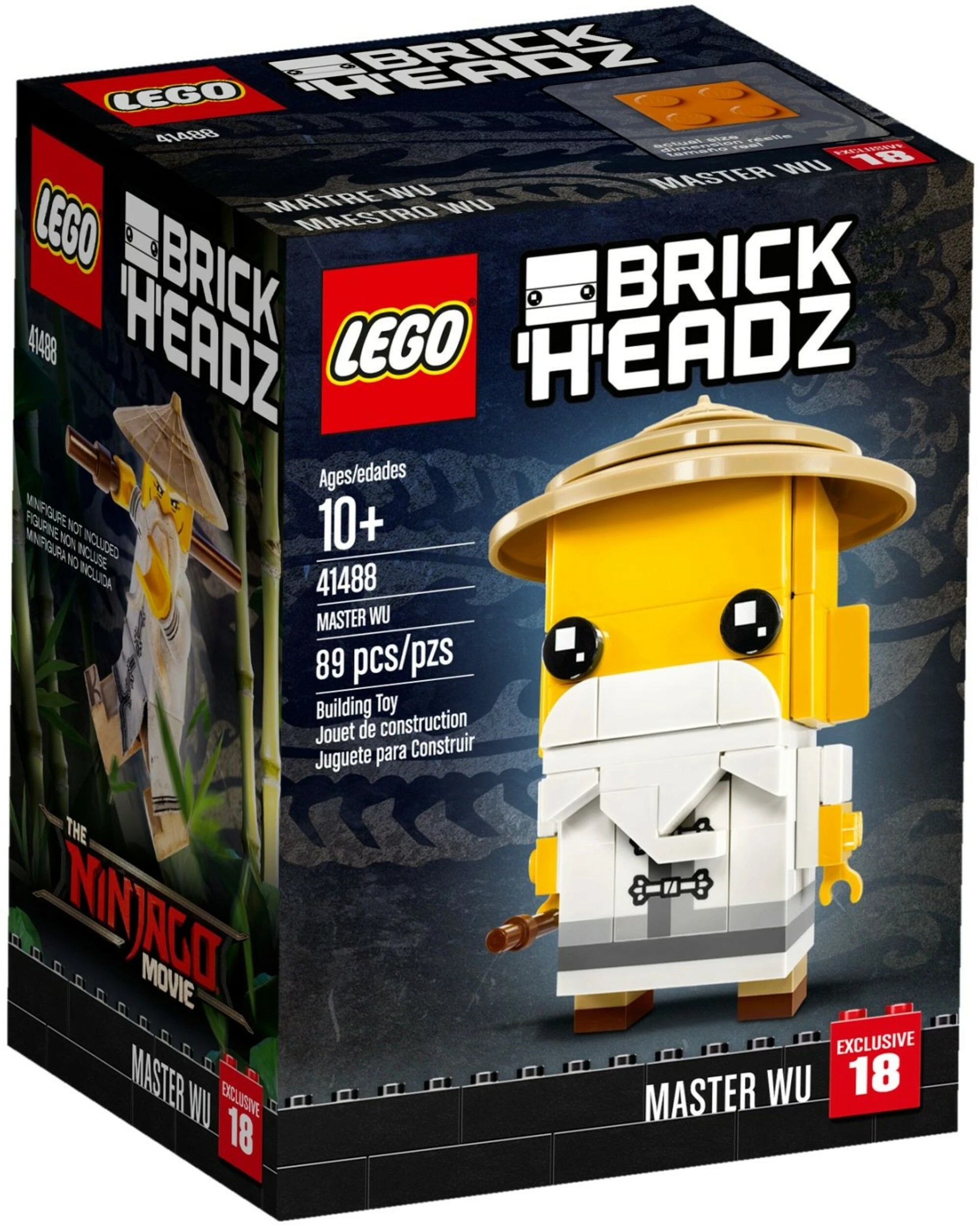 1 LEGO 41488 Master Wu BrickHeadz - Ninjago Movie, 1 of 3