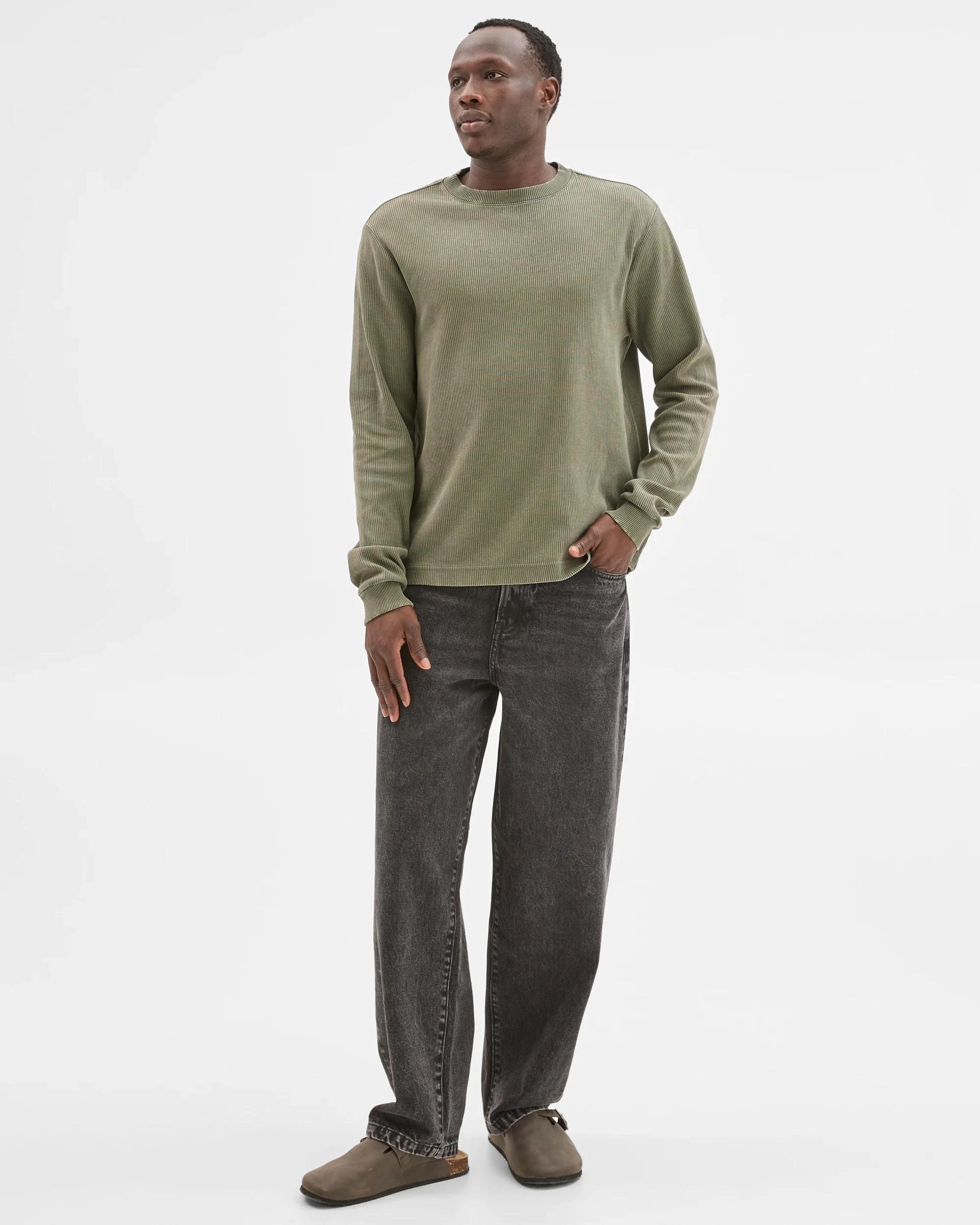 2 Commons Australian Cotton Relaxed Heavyweight Textured T-Shirt ACID GREEN, 2 of 6