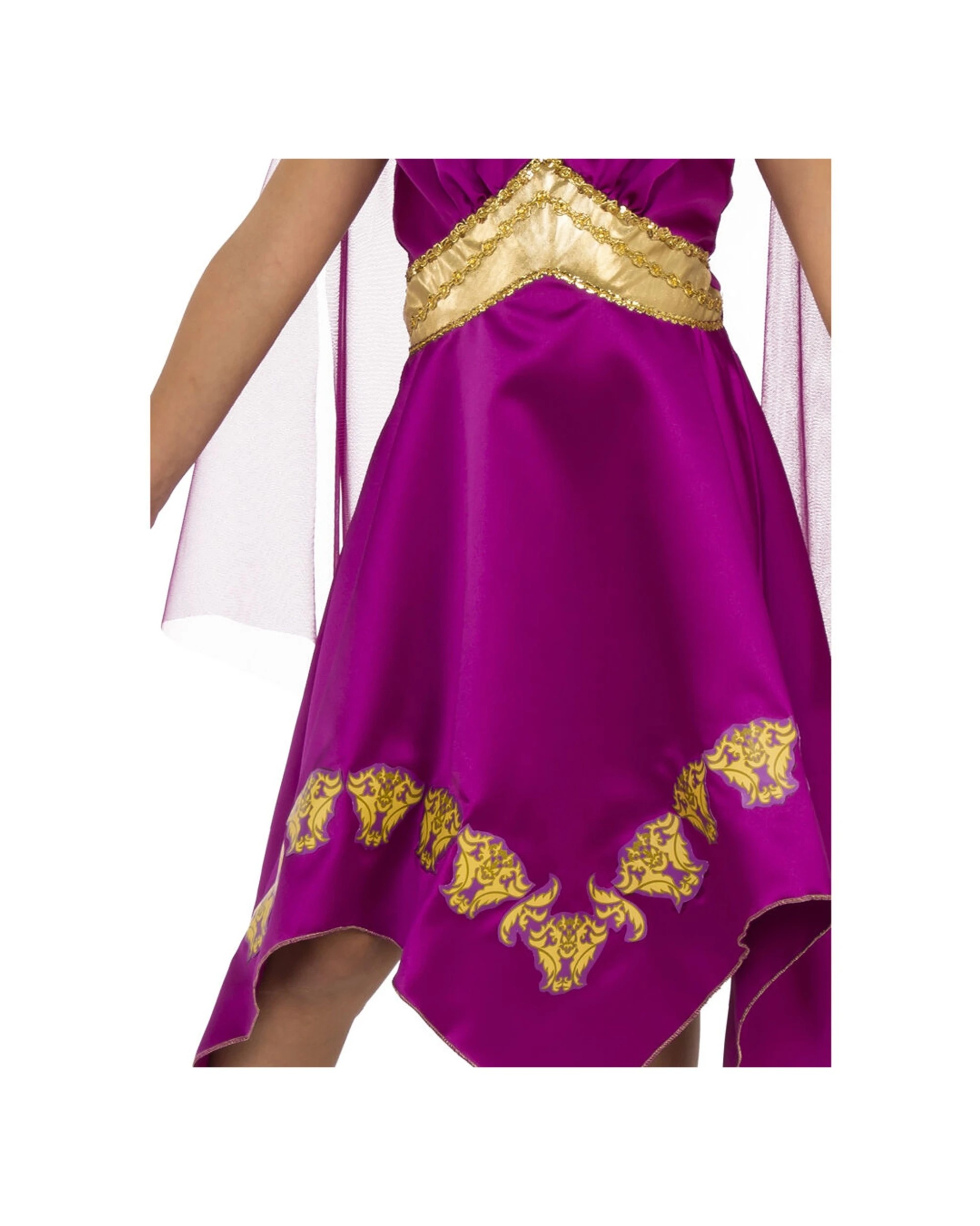 3 Rubies Grecian Goddess Girls Dress Up Costume Size S - Purple, 3 of 3