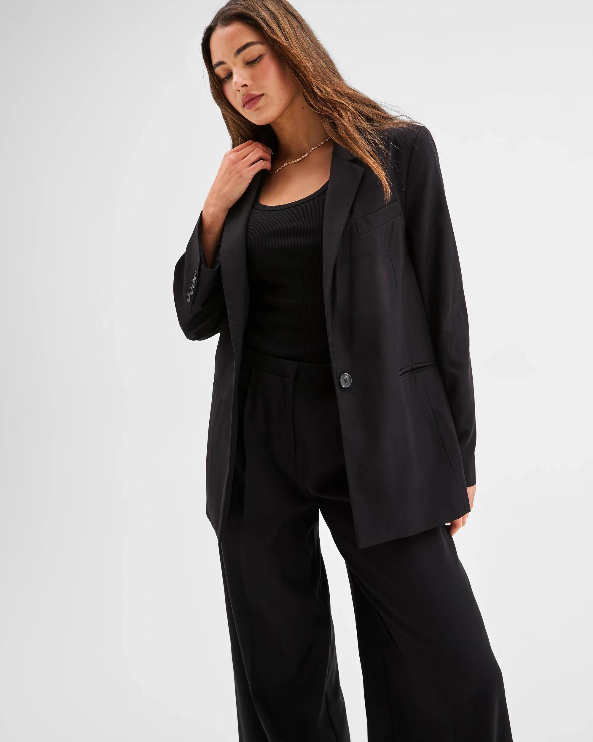 5 Lily Loves Oversized Blazer BLACK, 5 of 6