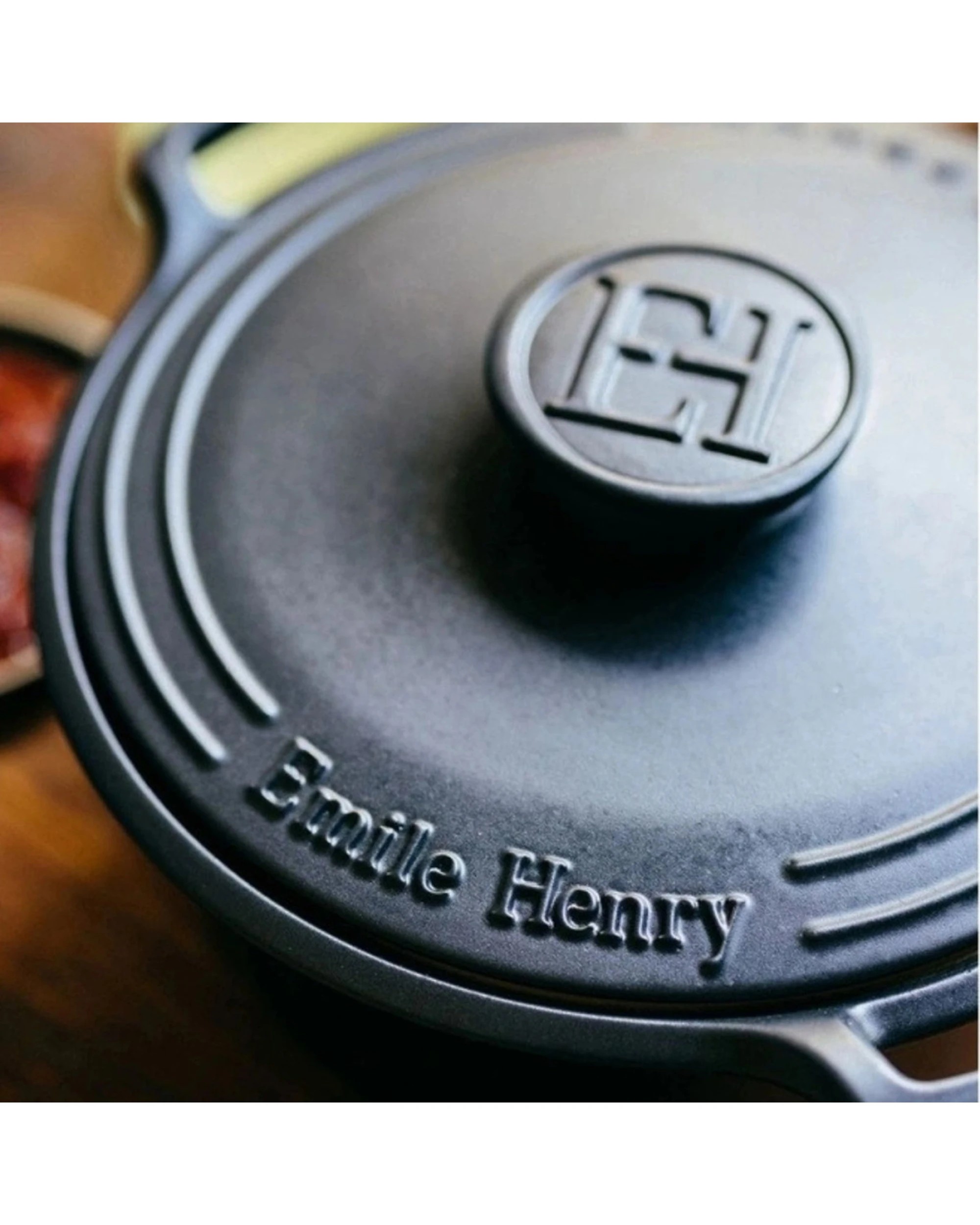 5 Emile Henry Sublime Round Casserole Dish Ceramic Cookware Oven Safe 4L Graphite - Charcoal, 5 of 5