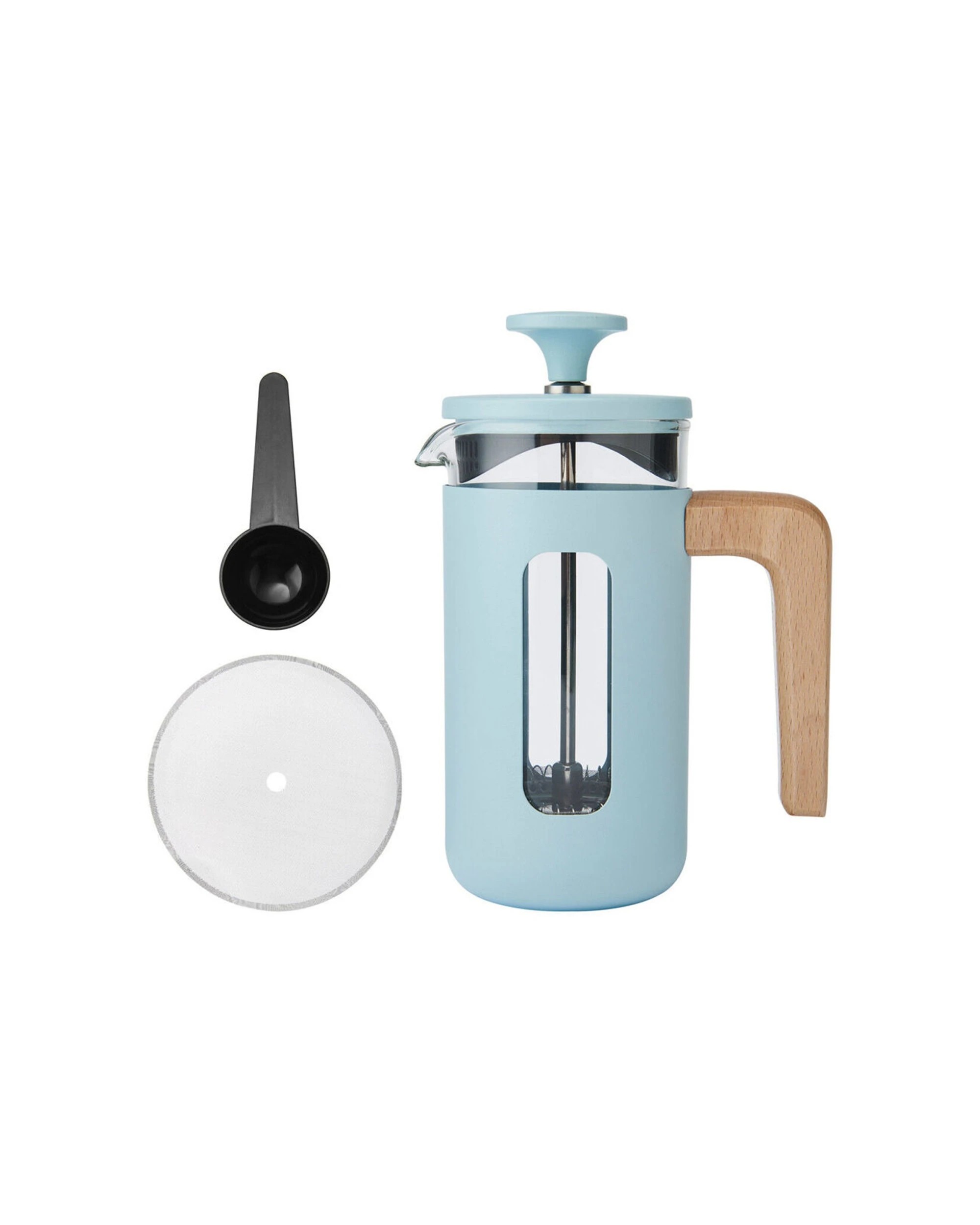 1 La Cafetiere Pisa 3-Cup Cafetiere Glass Coffee Press - Blue, 1 of 7