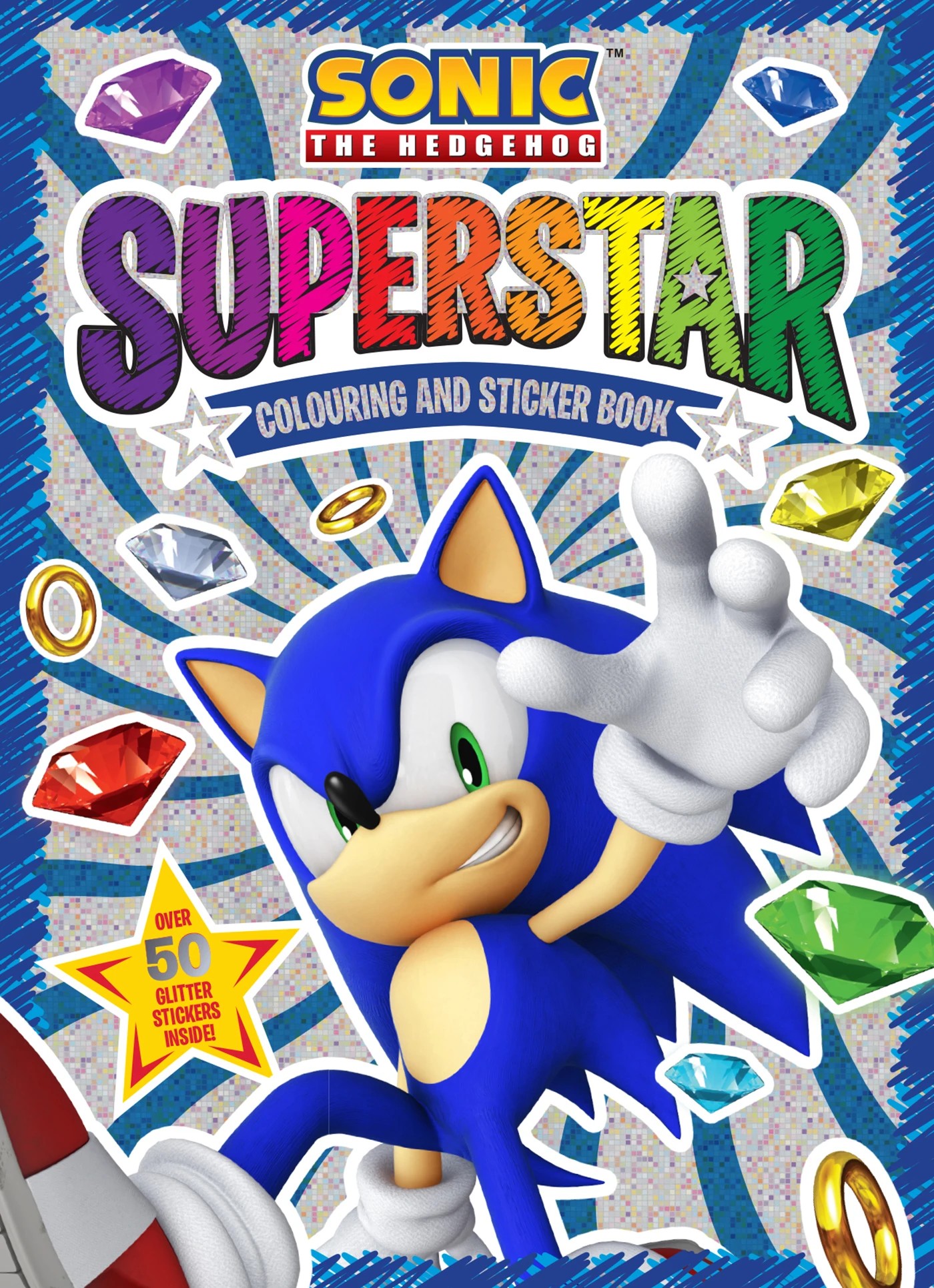 1 Sonic the Hedgehog: Superstar Colouring and Sticker Book, 1 of 1