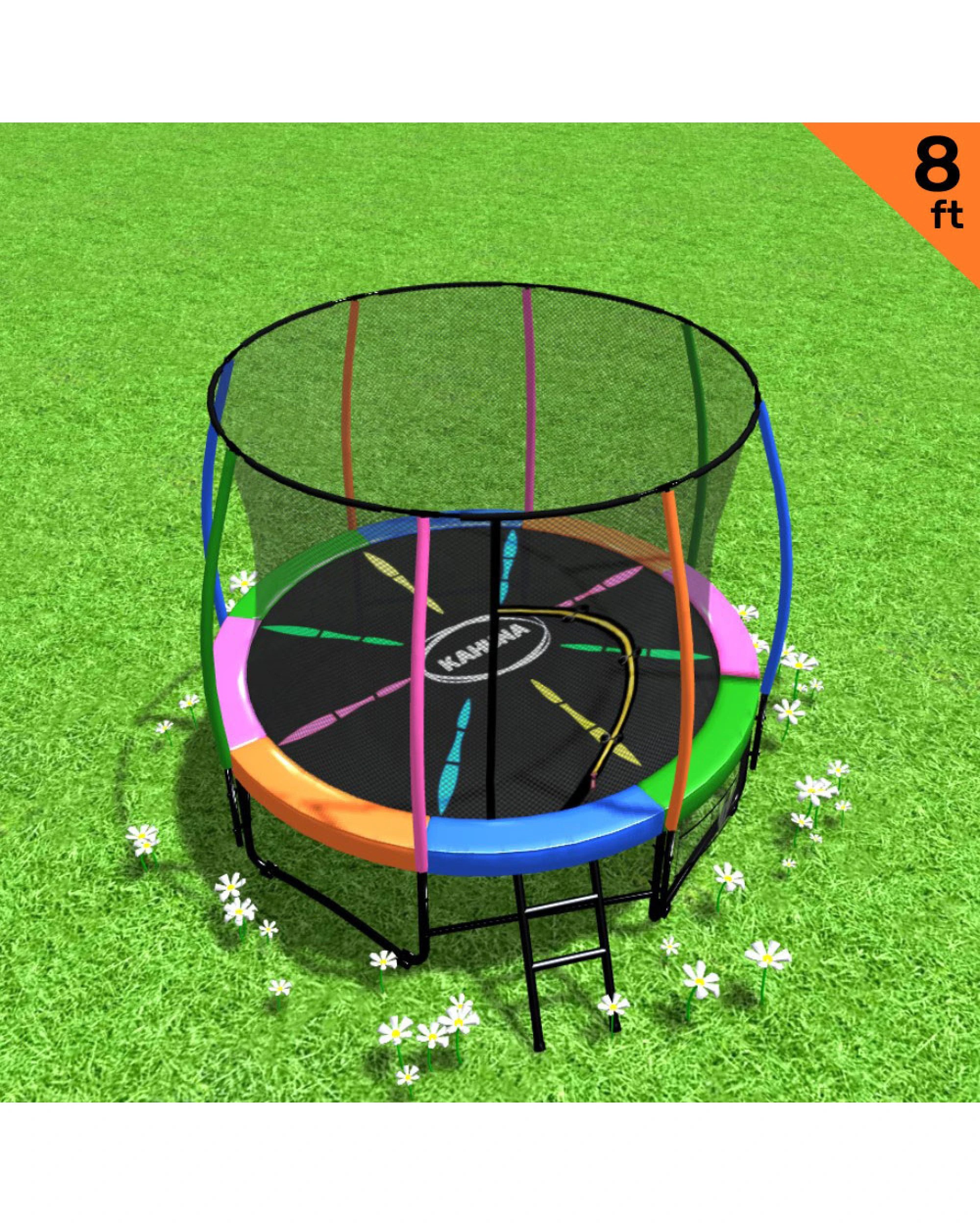 2 Kahuna Rainbow 8 Ft Trampoline, 2 of 8