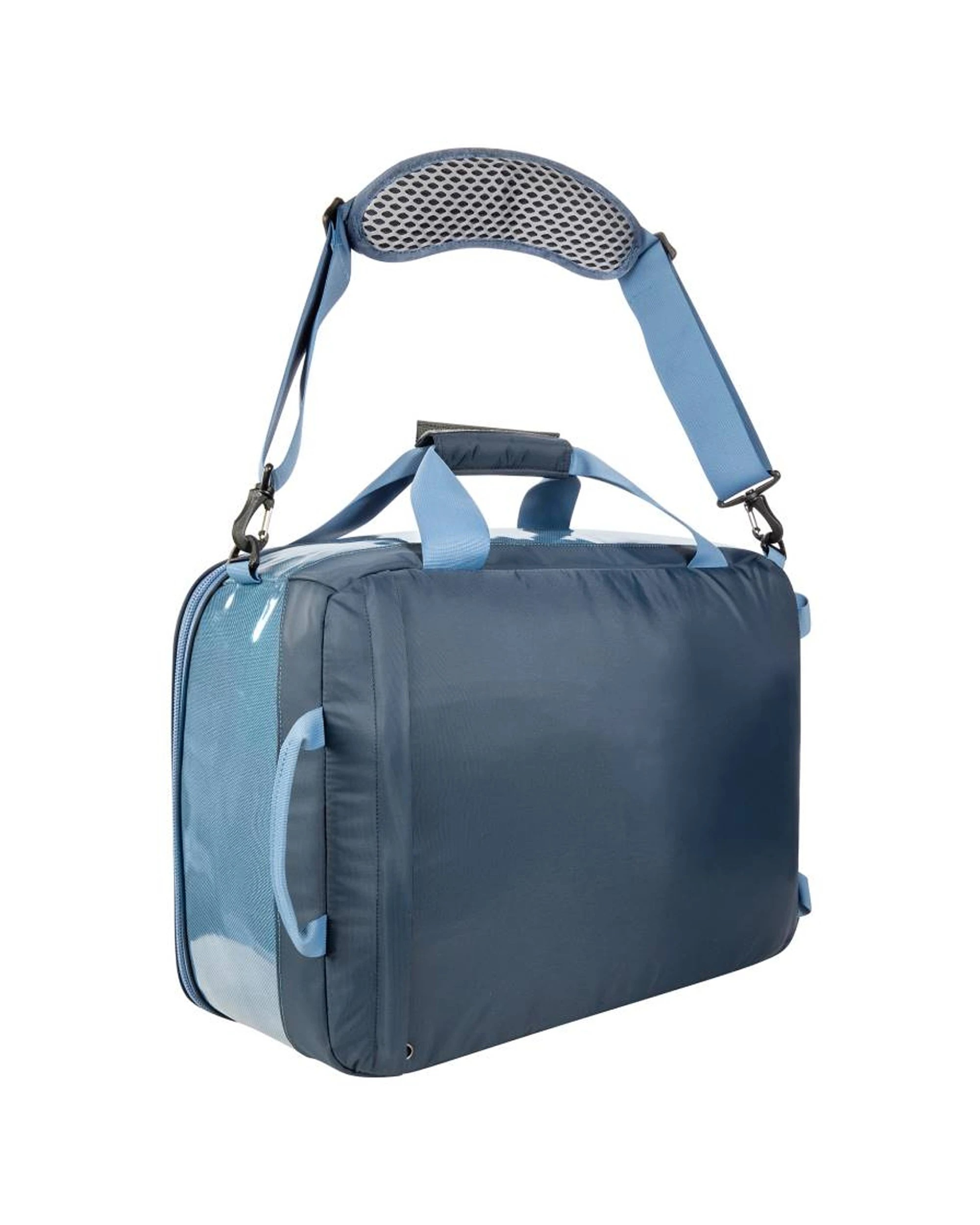 3 Tatonka Nylon Flight Outdoor Travel Duffel Bag 35L Back-Carrying System - Blue, 3 of 4