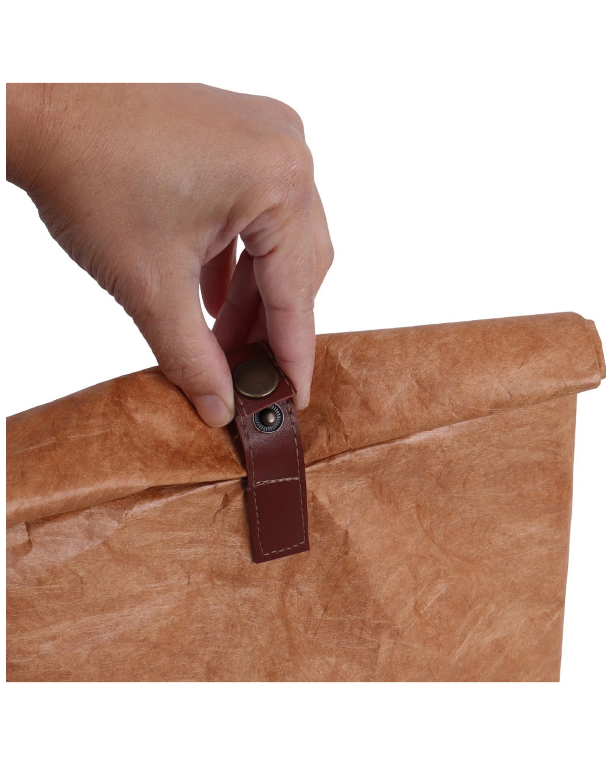 6 Eco Basics Reusable Insulated Paper Snack/lunch Bag Waterproof Storage Brown
 - Brown, 6 of 9