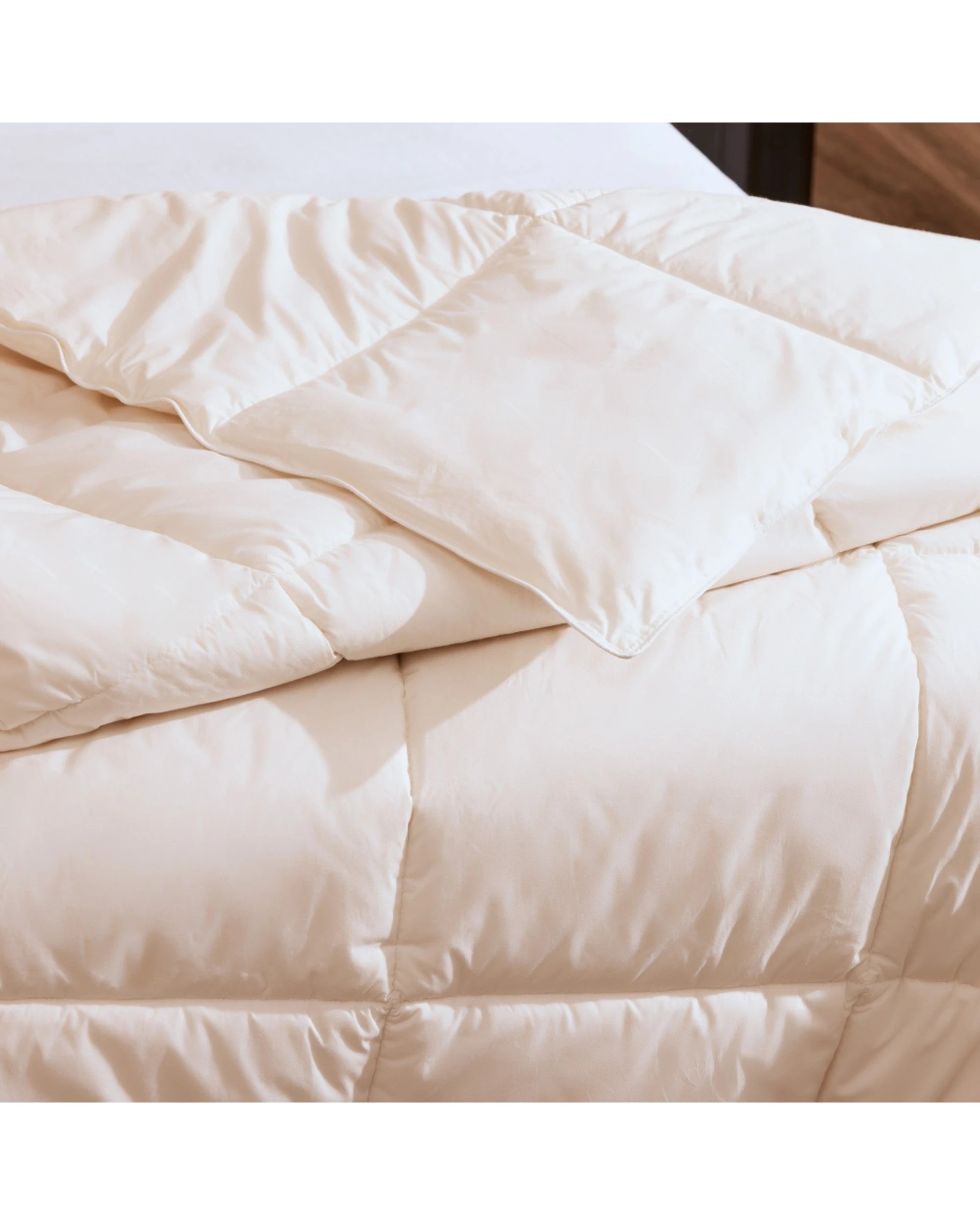 2 Bedding Co. 2x All Season Australian Wool Quilt Winter Bundle - Queen Bed - Natural, 2 of 5