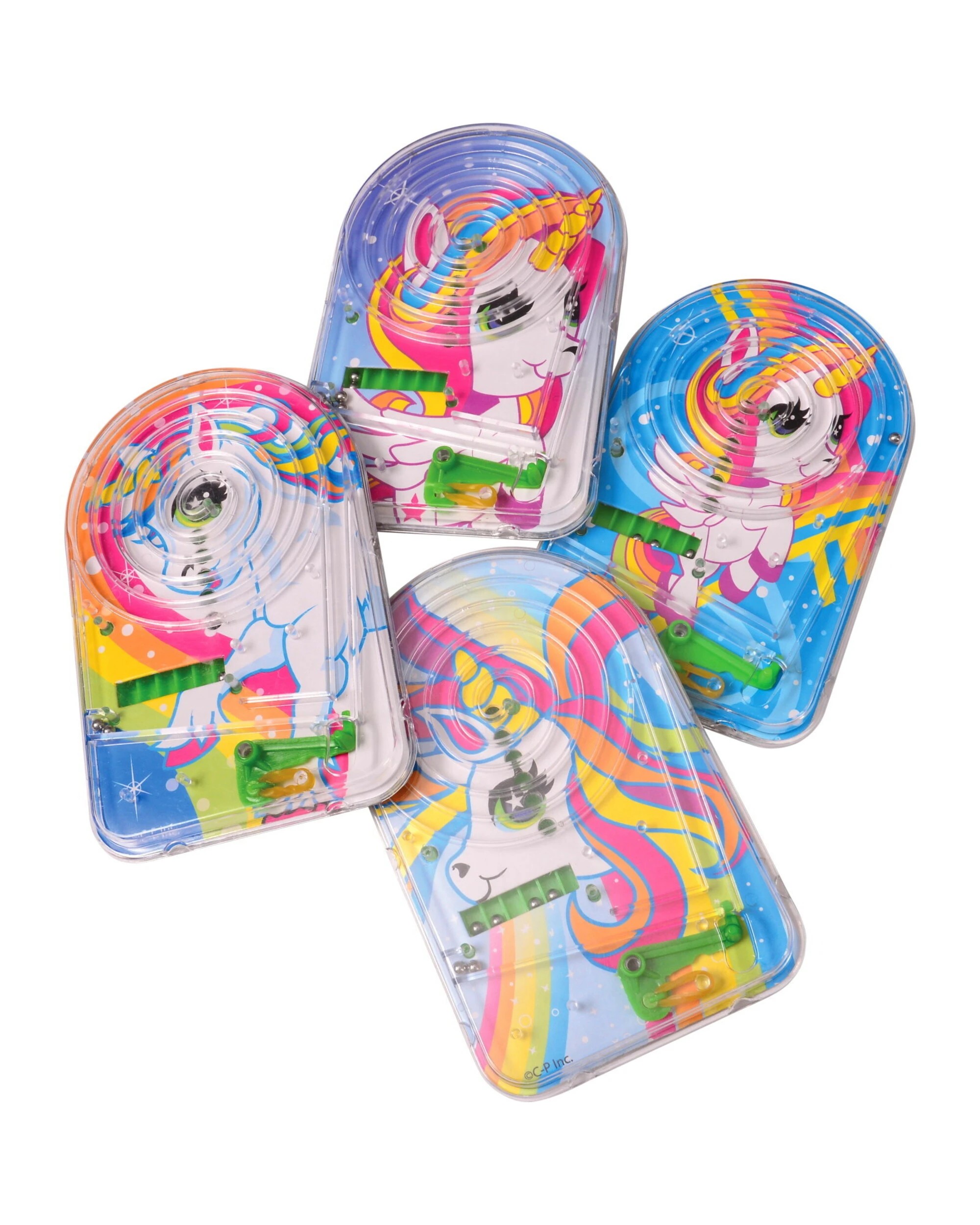 1 US Toy Unicorn Pinball Games Pack of 4 - Multi, 1 of 1
