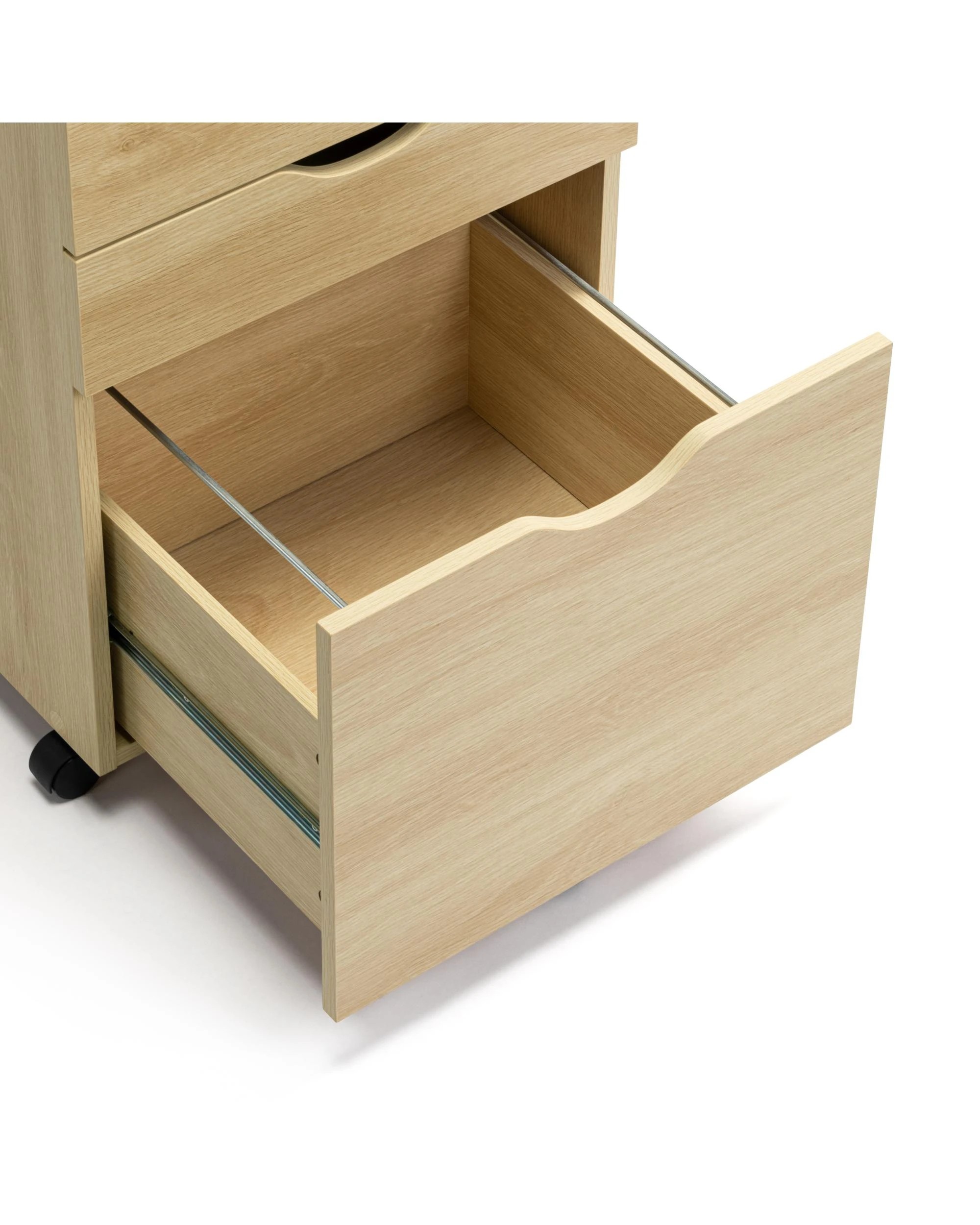 Kodu Filing Cabinet Storage 3 Drawers Home Office Mobile Pedestal ...
