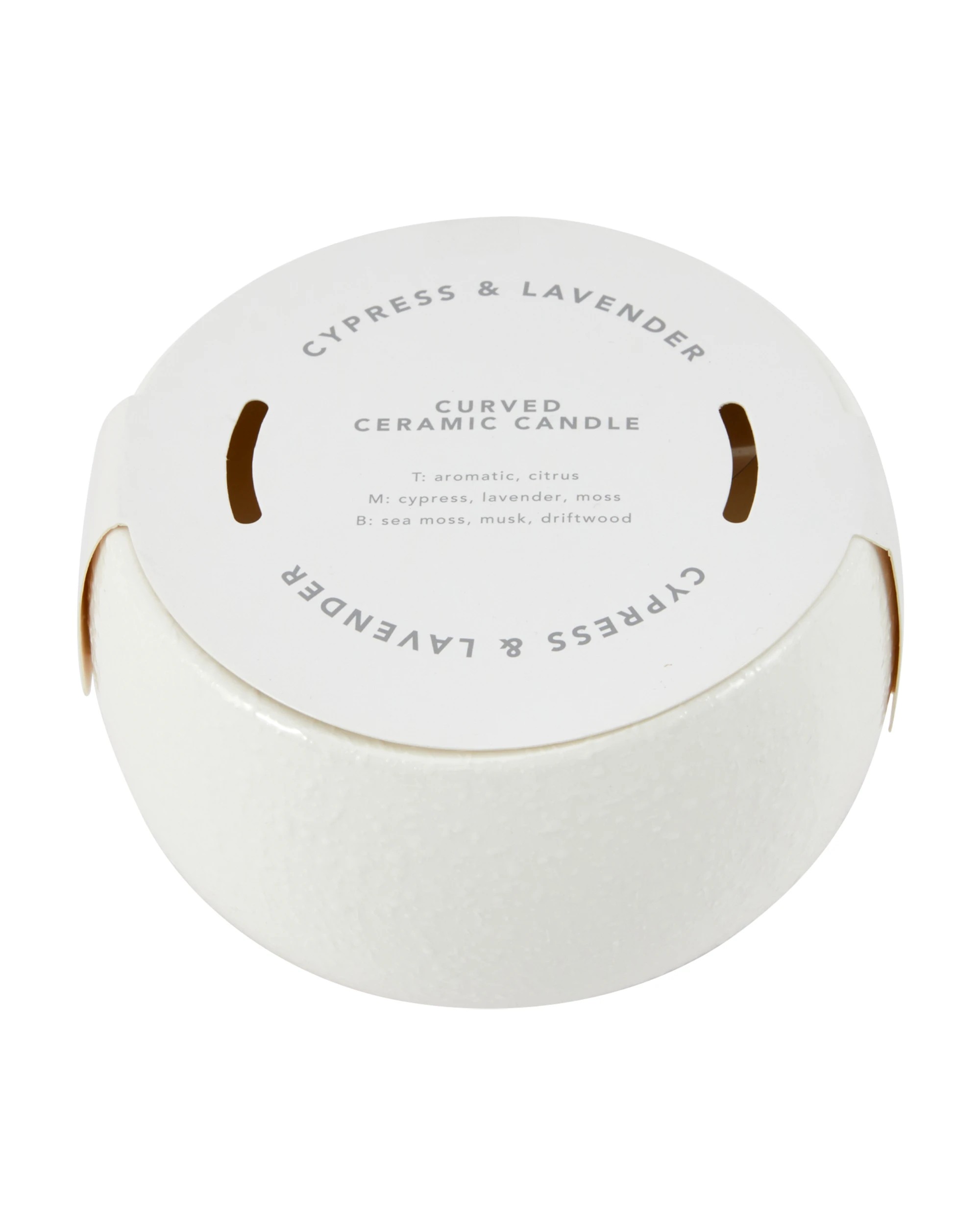 4 Curved Ceramic Candle, 4 of 5