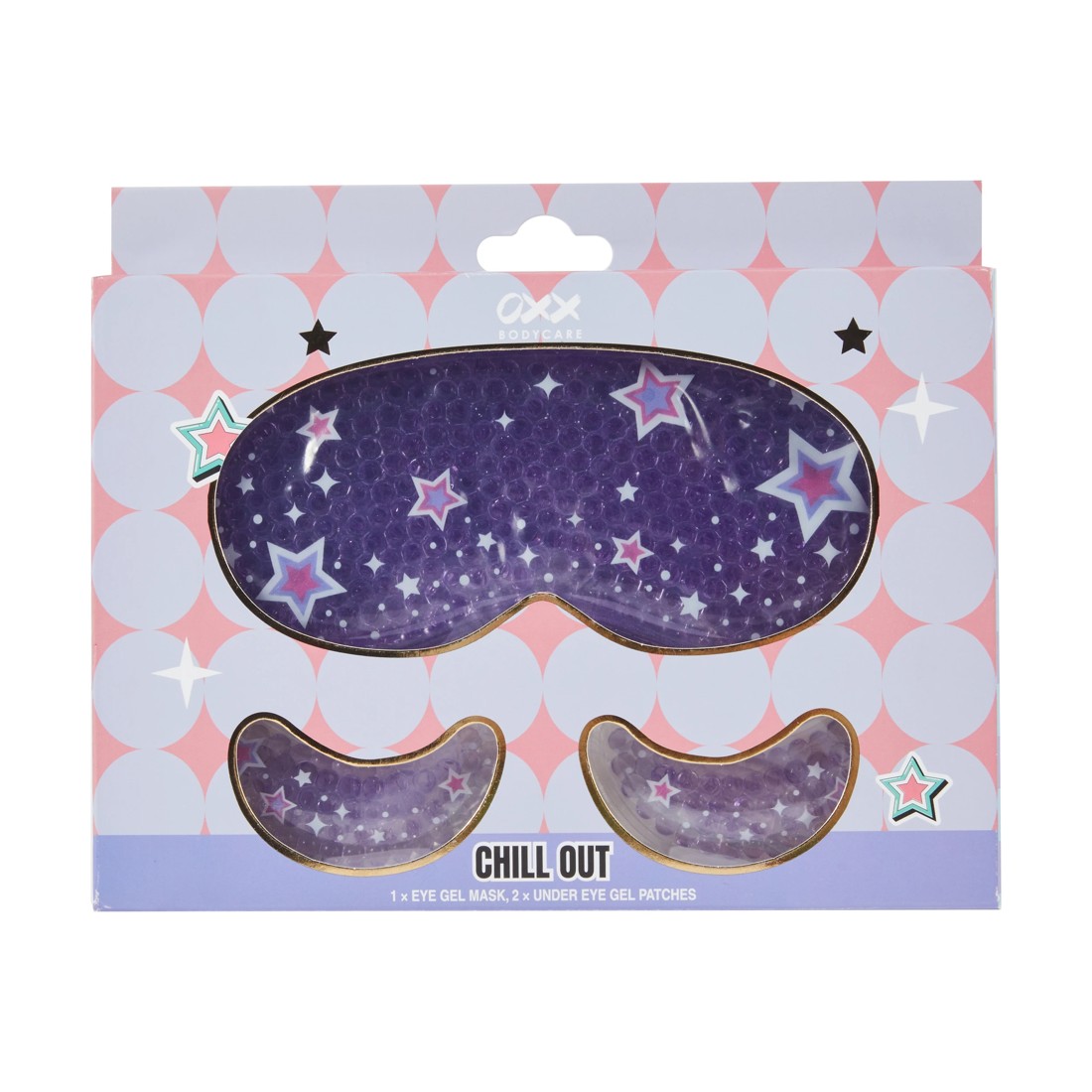 1 OXX Bodycare 3 Piece Chill Out Eye Mask Set, 1 of 8