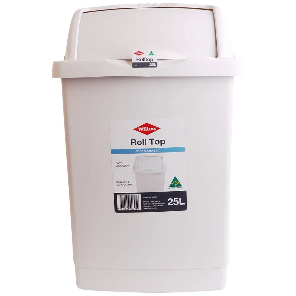 1 Willow Roll Top Bin 25L Cream, 1 of 1