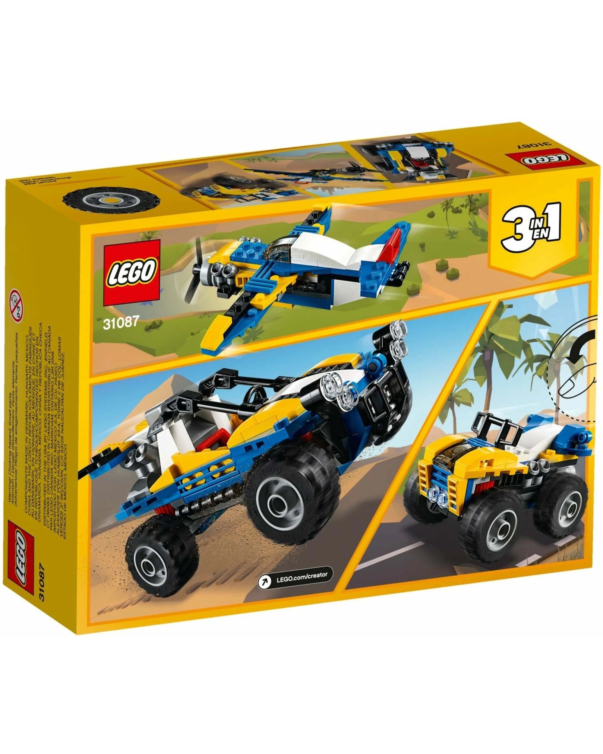 5 LEGO 31087 Dune Buggy, Plane & Quad Bike 3in1 Creator Set, 5 of 5
