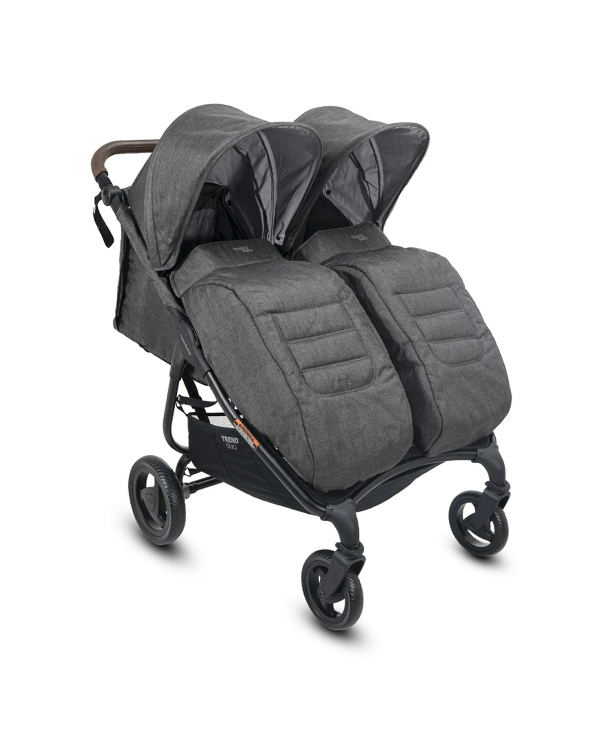 1 Valcobaby Pram Stroller Quilted Boot Cover Quick Release For Trend Duo - Charcoal, 1 of 2