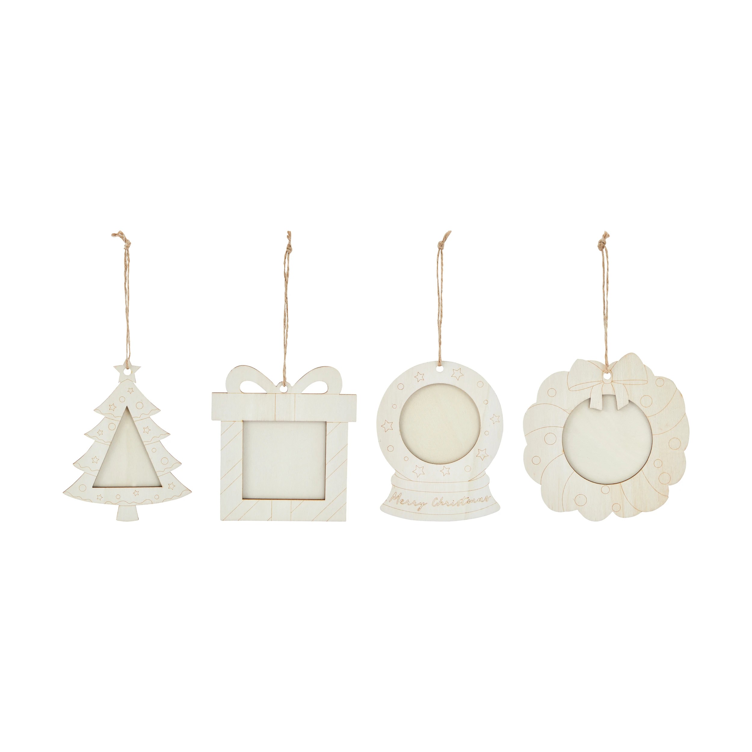 2 Christmas Craft DIY Frame Ornaments, 2 of 4