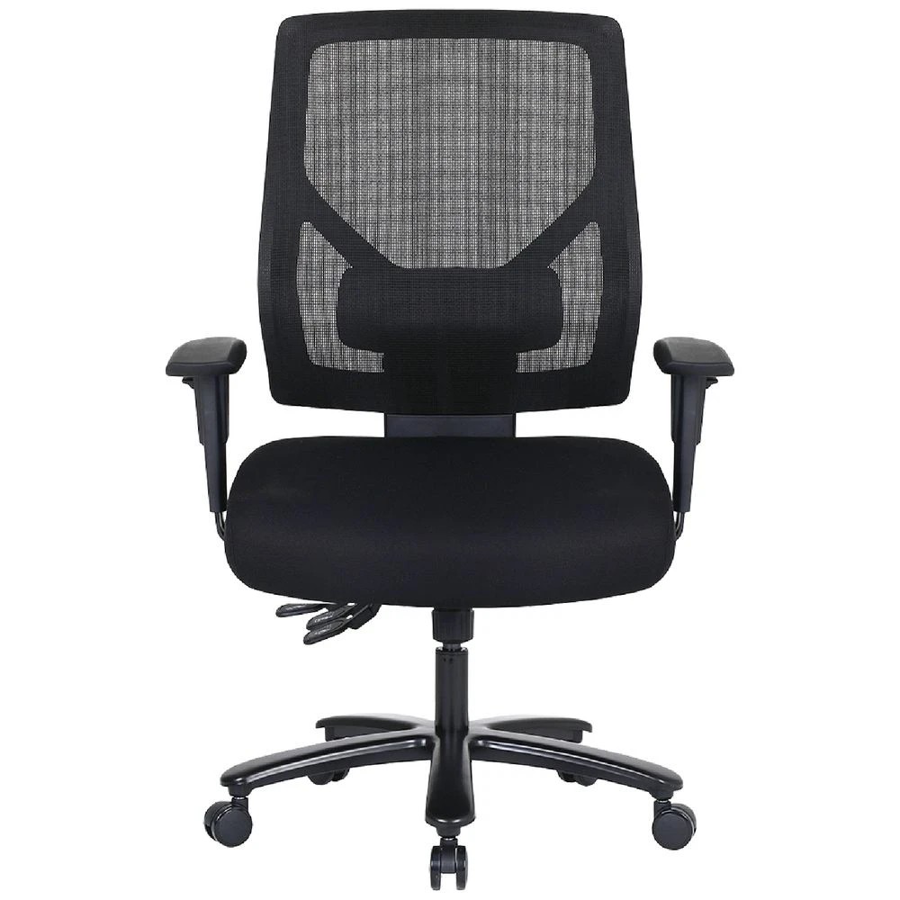 3 Stilford Pro Heavy Duty Chair Black Ergonomic Chairs and Desk Chairs, 3 of 10
