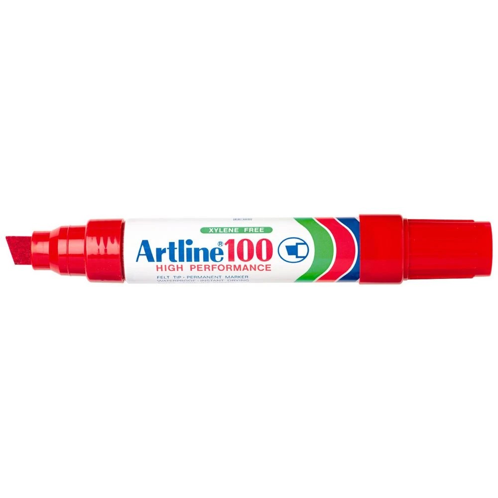 1 Artline 100 Permanent Marker Red, 1 of 2
