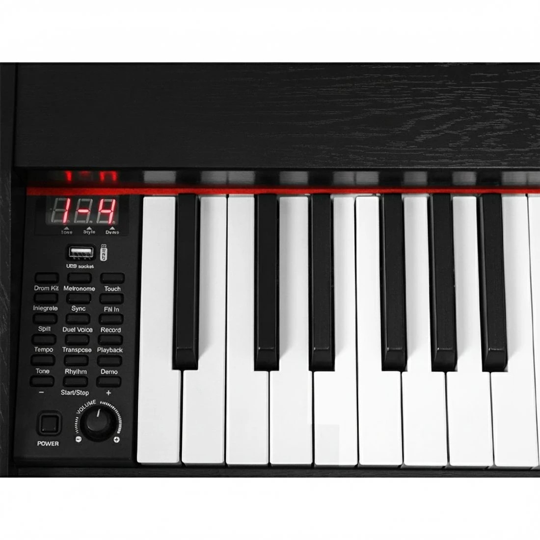 4 Alpha 88 Keys Electronic Piano Keyboard Digital Electric w/ Stand Stool Weighted - Black, 4 of 6