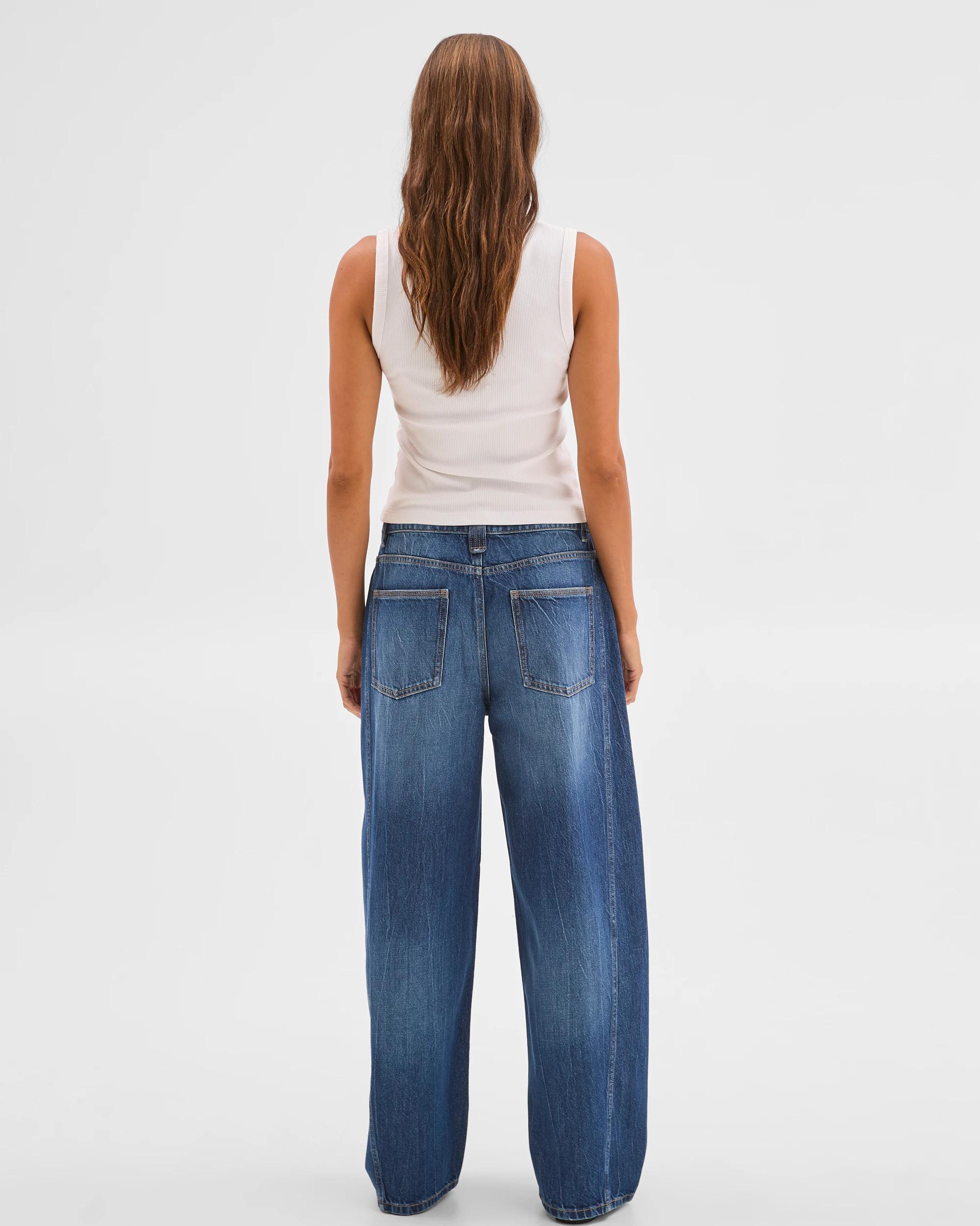 7 Lily Loves Barrel Leg Denim Jeans SHINJUKU BLUE, 7 of 7