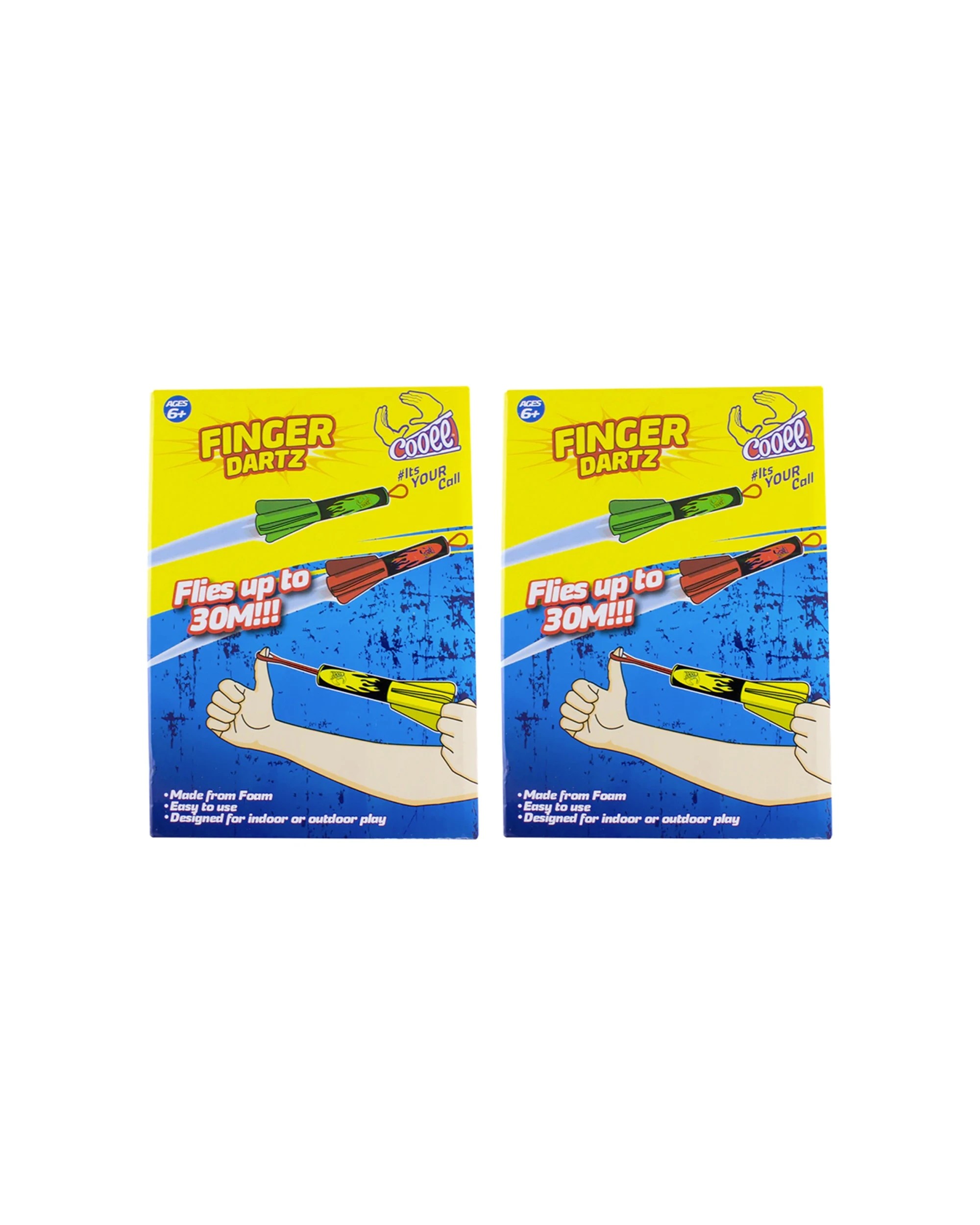 1 Cooee 2x 4pc Finger Dartz Backyard Lawn Game Launcher Foam Toy - Multi, 1 of 3